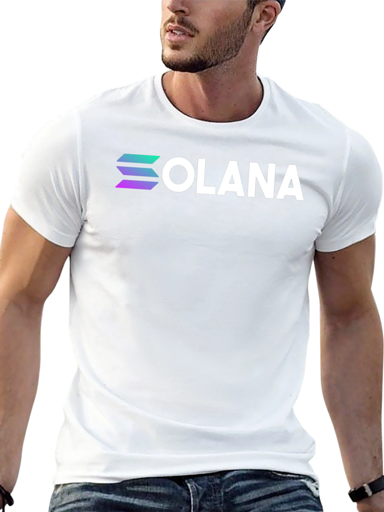 Solana Crypto Black T-Shirt - Comfortable Everyday Wear