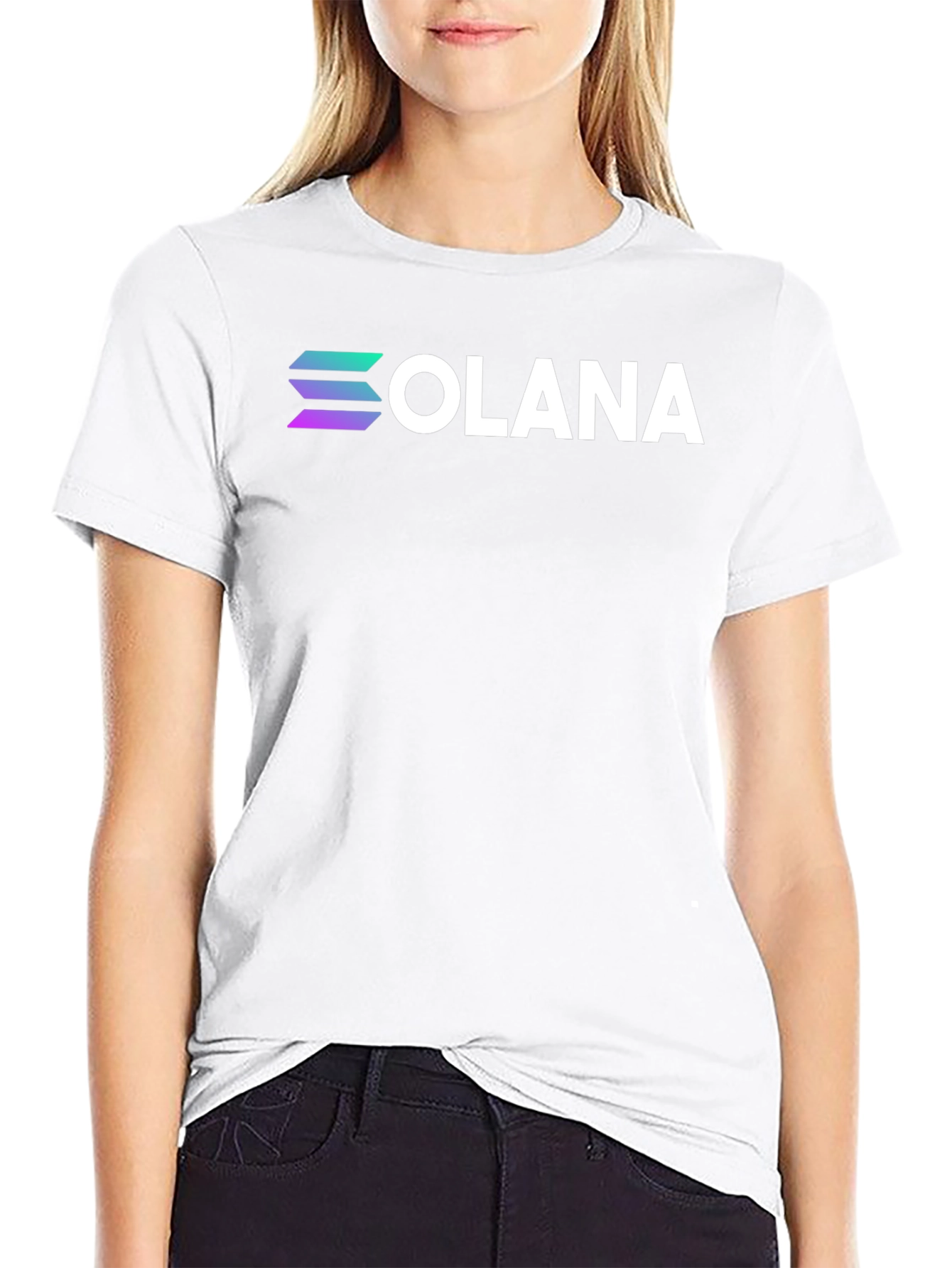 Solana Crypto Black T-Shirt - Comfortable Everyday Wear