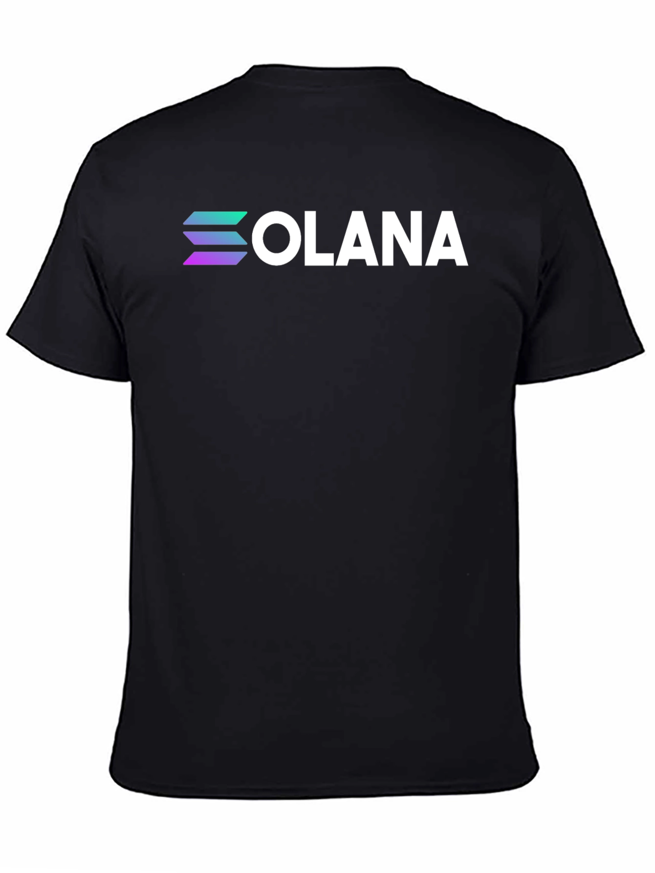 Solana Crypto Black T-Shirt - Comfortable Everyday Wear