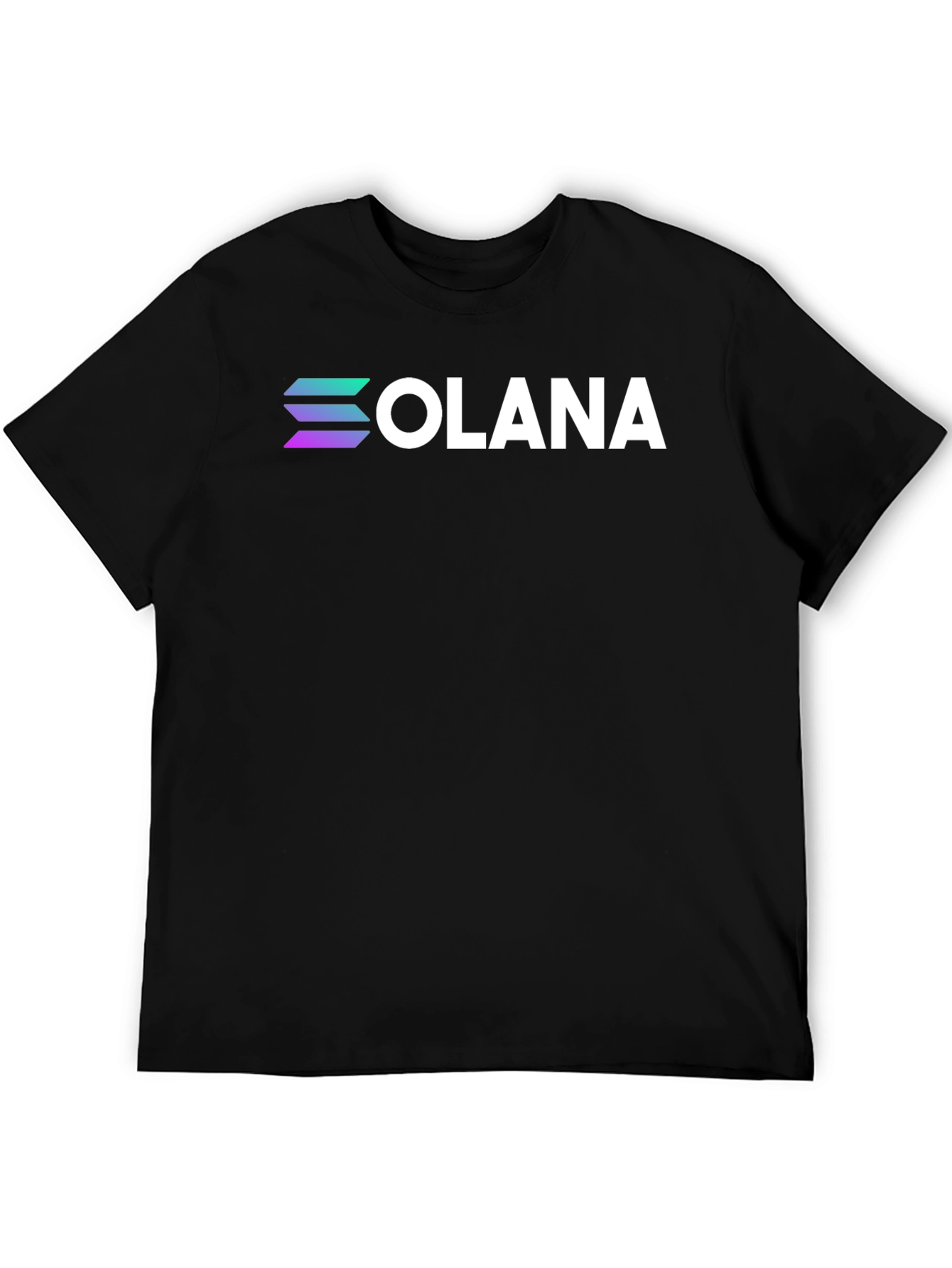 Solana Crypto Black T-Shirt - Comfortable Everyday Wear