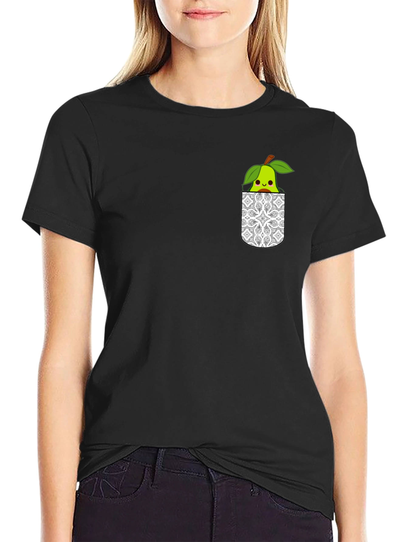 Cute Pear Pocket T-Shirt
