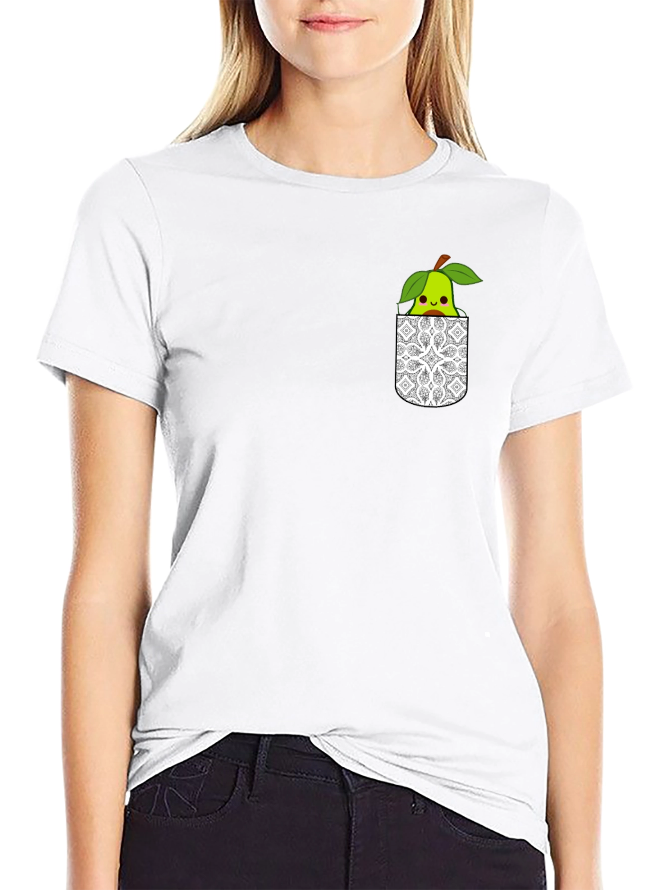 Cute Pear Pocket T-Shirt