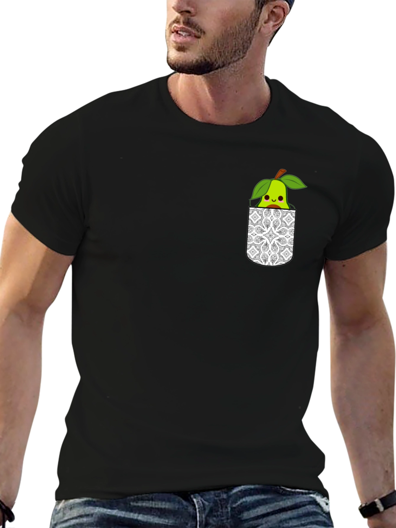 Cute Pear Pocket T-Shirt