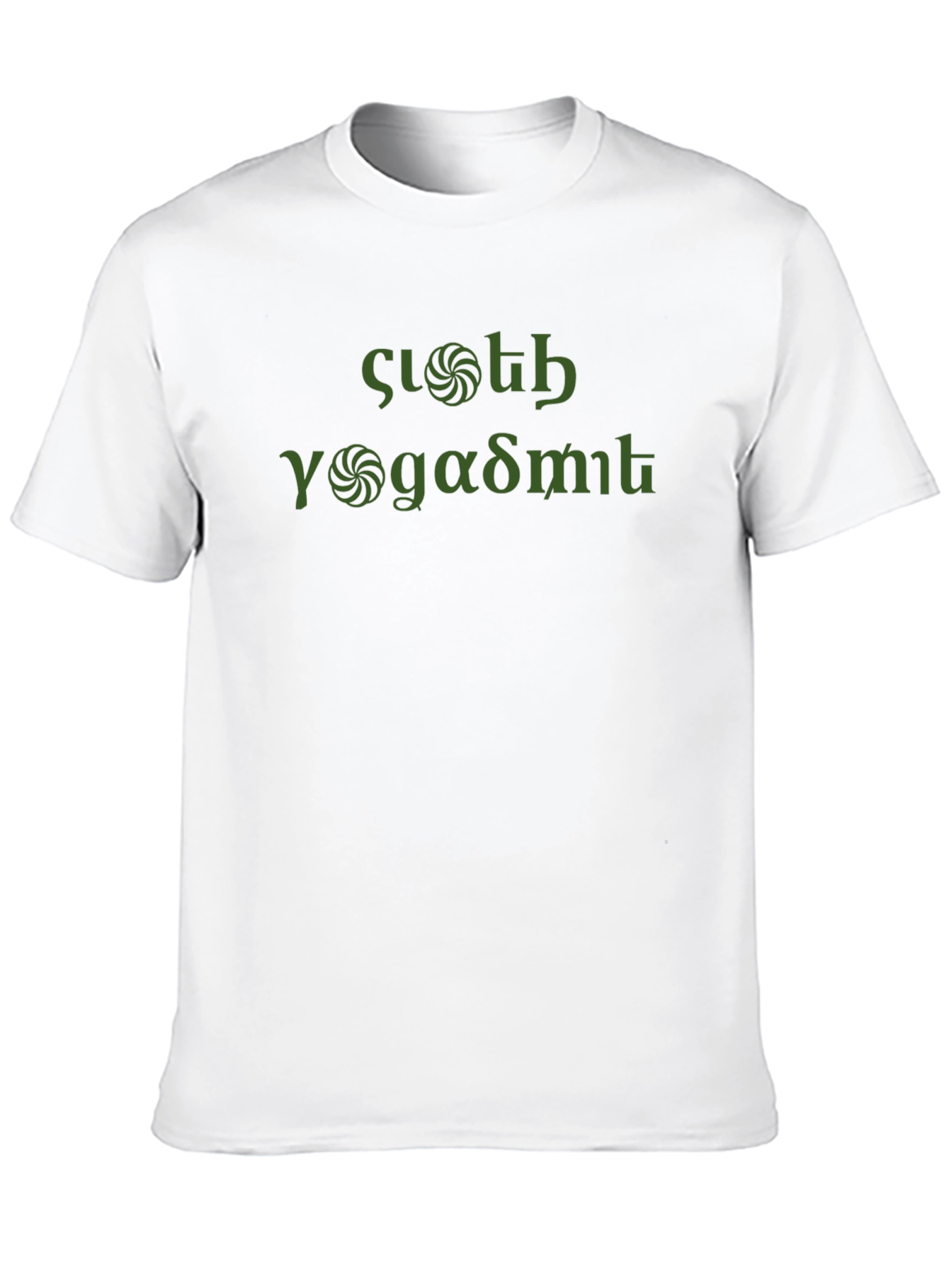 Mens Black T-shirt with Armenian Text Design