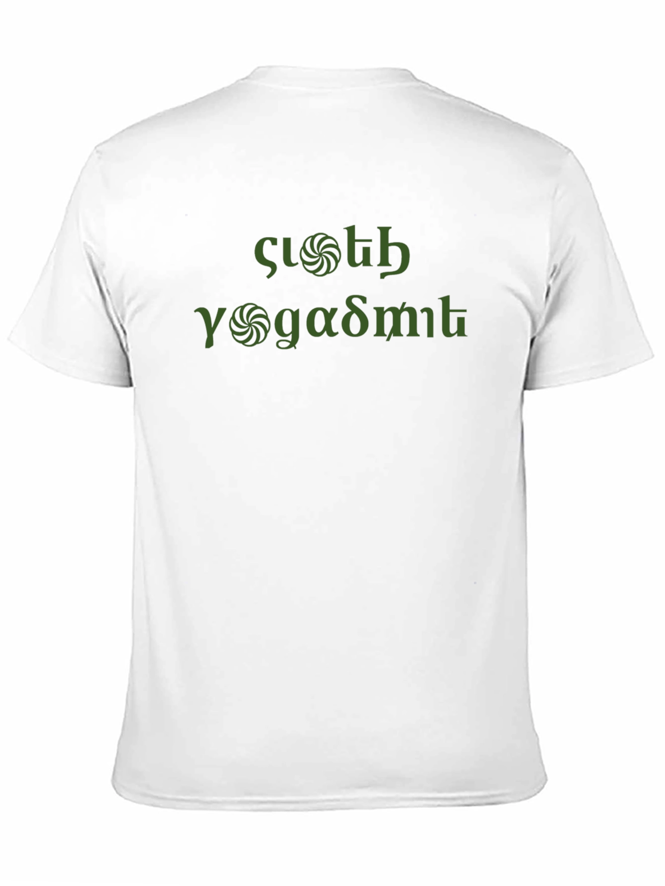Mens Black T-shirt with Armenian Text Design