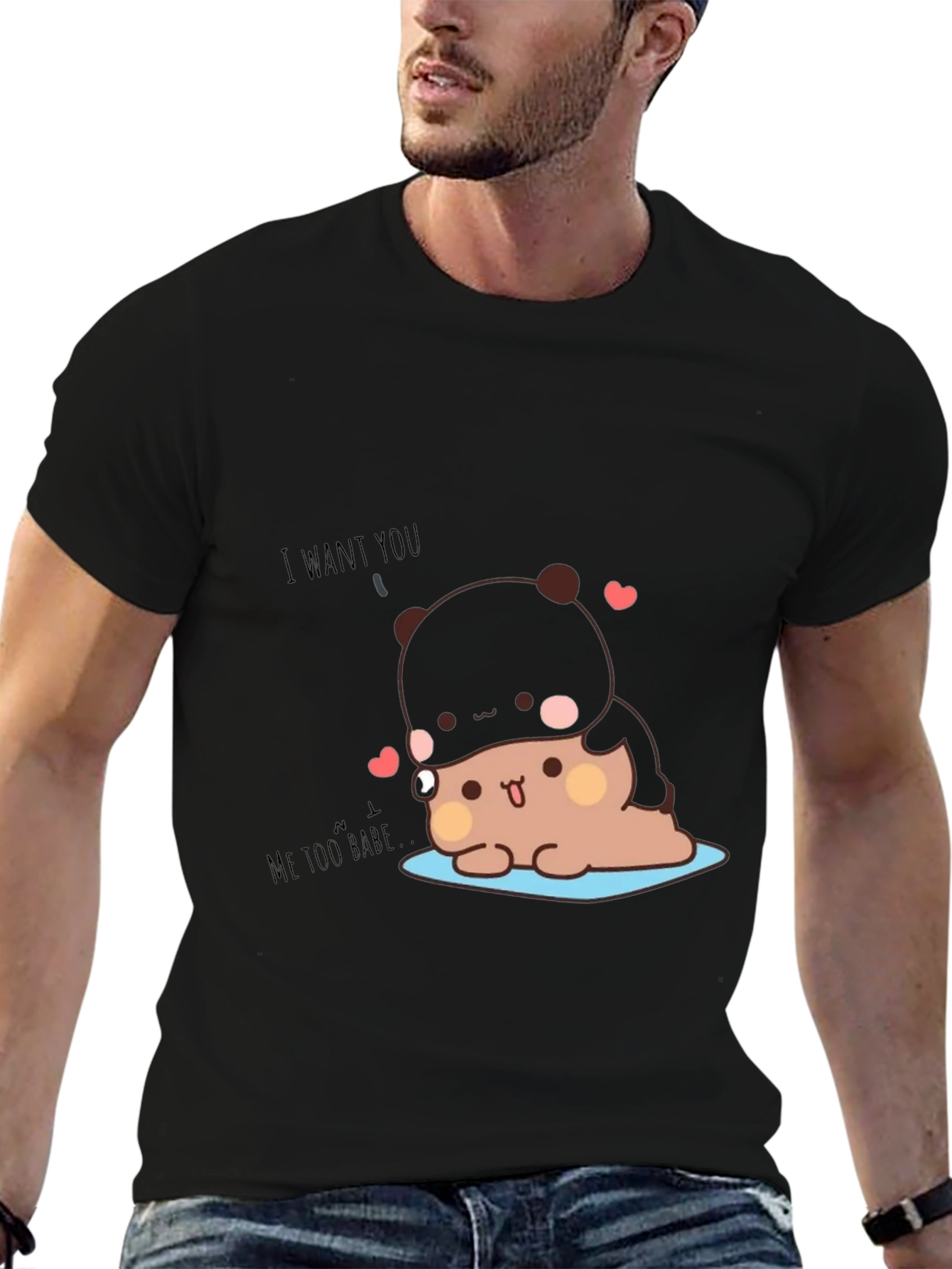 Cute Cartoon Panda T-Shirt - I Want You!