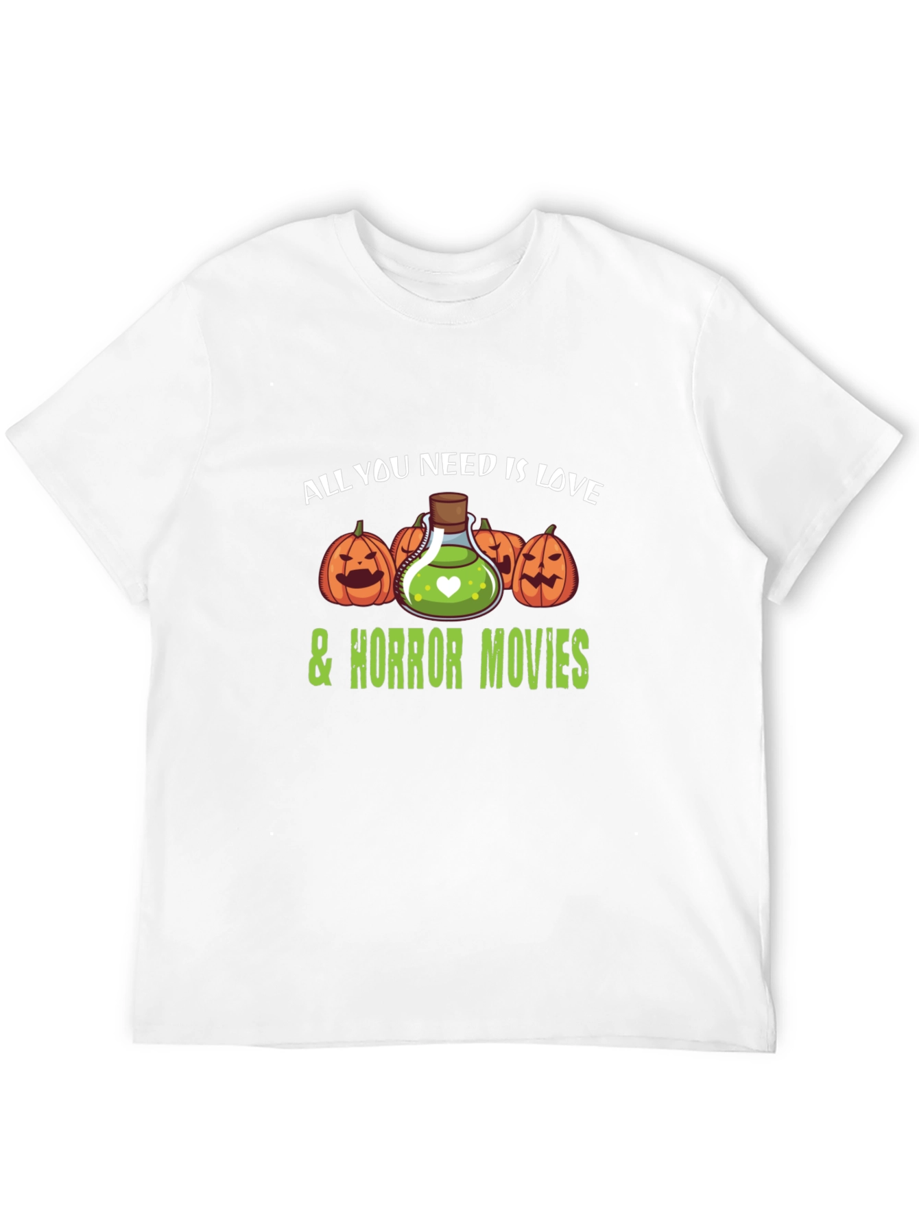 Love & Horror Movies Halloween T-Shirt