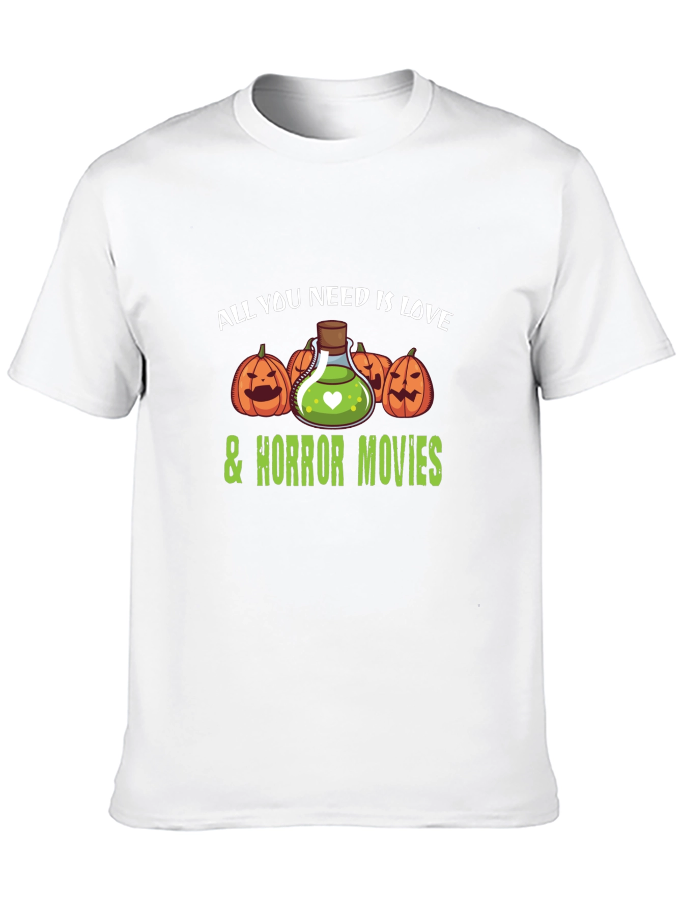Love & Horror Movies Halloween T-Shirt