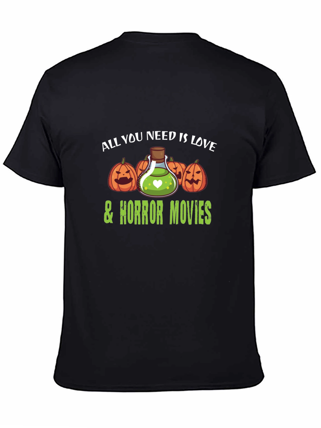 Love & Horror Movies Halloween T-Shirt