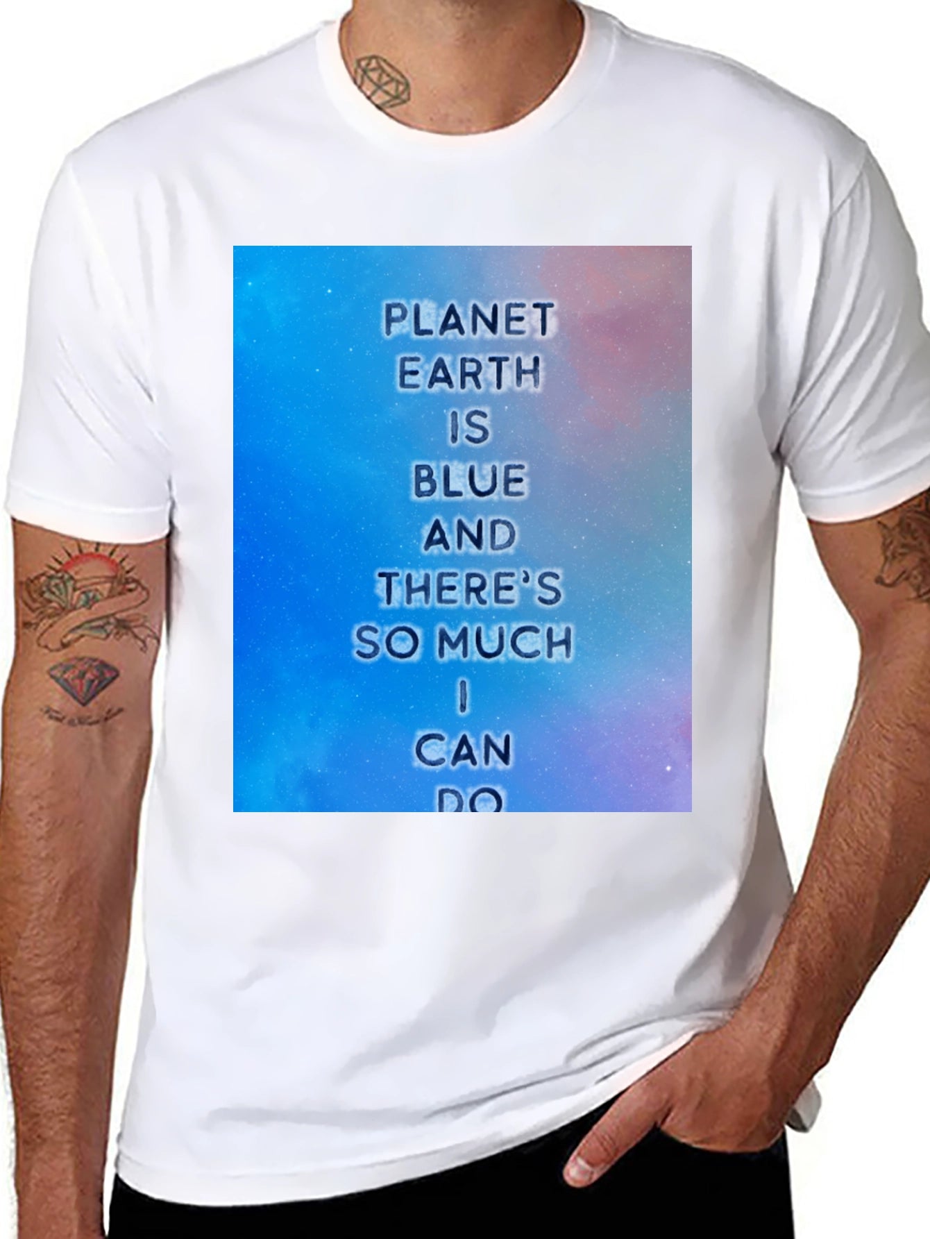 Planet Earth Blue T-Shirt - Eco-Conscious Design