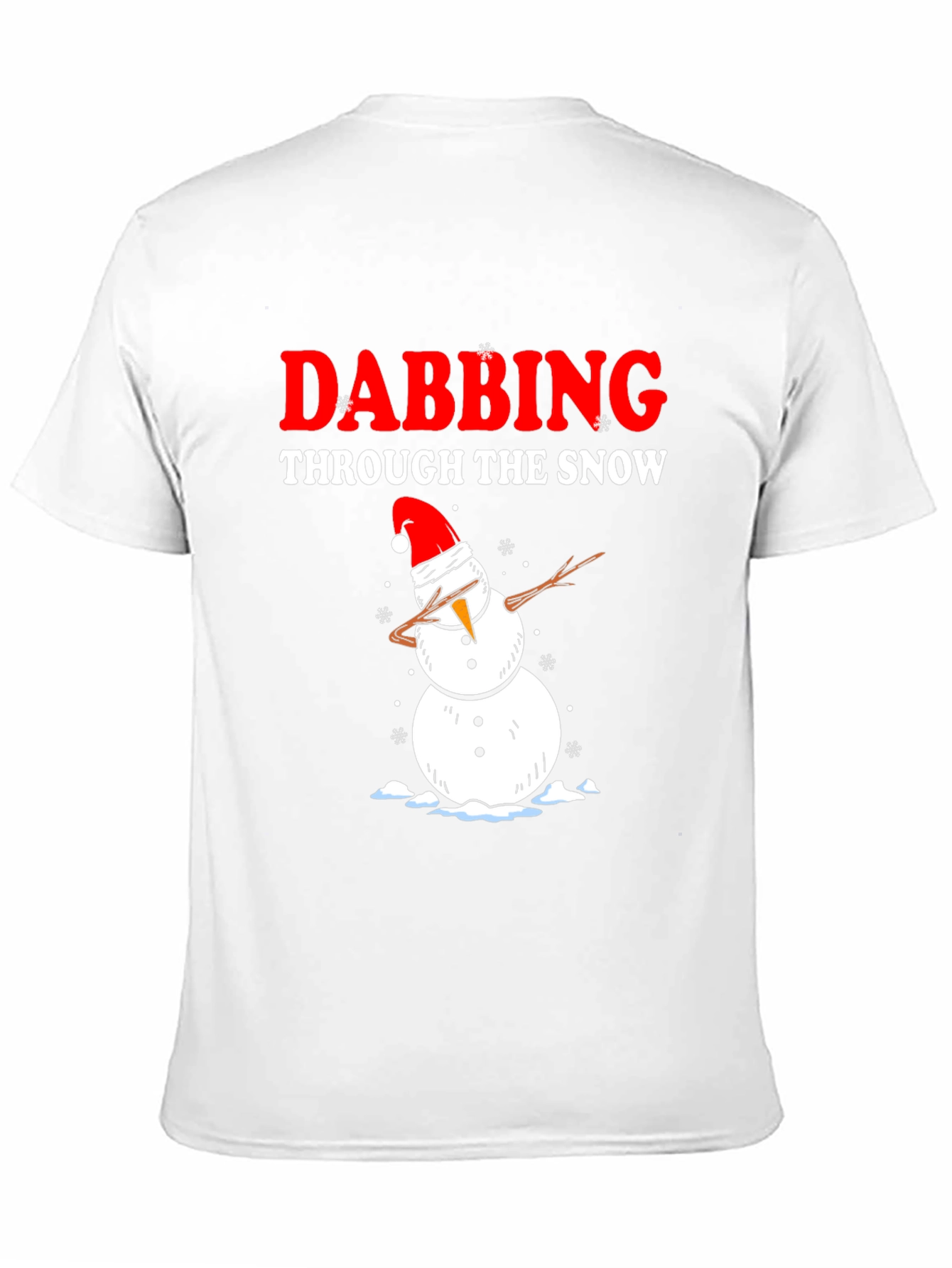 Dabbing Snowman Christmas Graphic T-Shirt