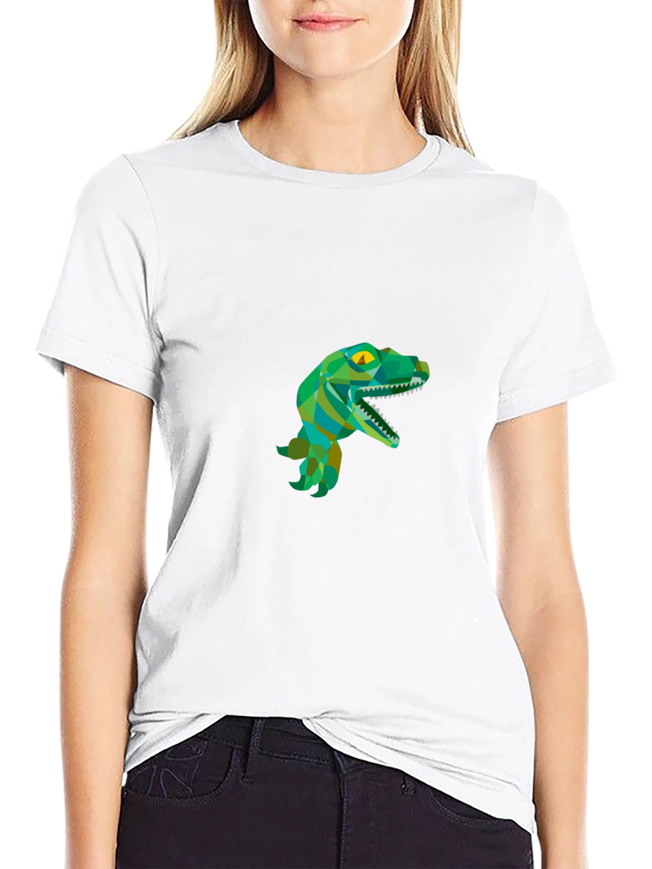 Dino Graphic Tee - Black Casual T-Shirt