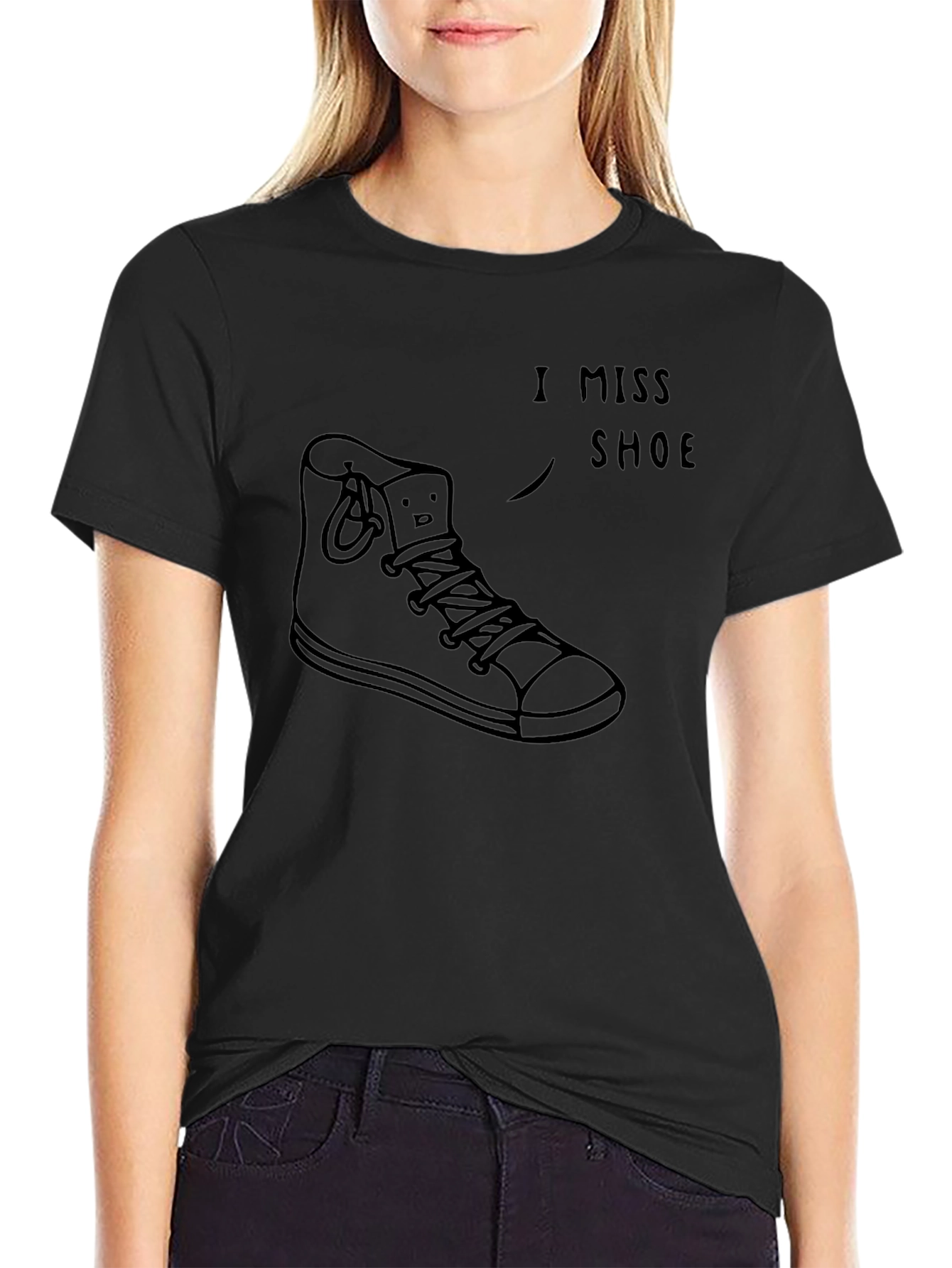 I Miss Shoe T-Shirt: Funny Cartoon Sneaker Tee