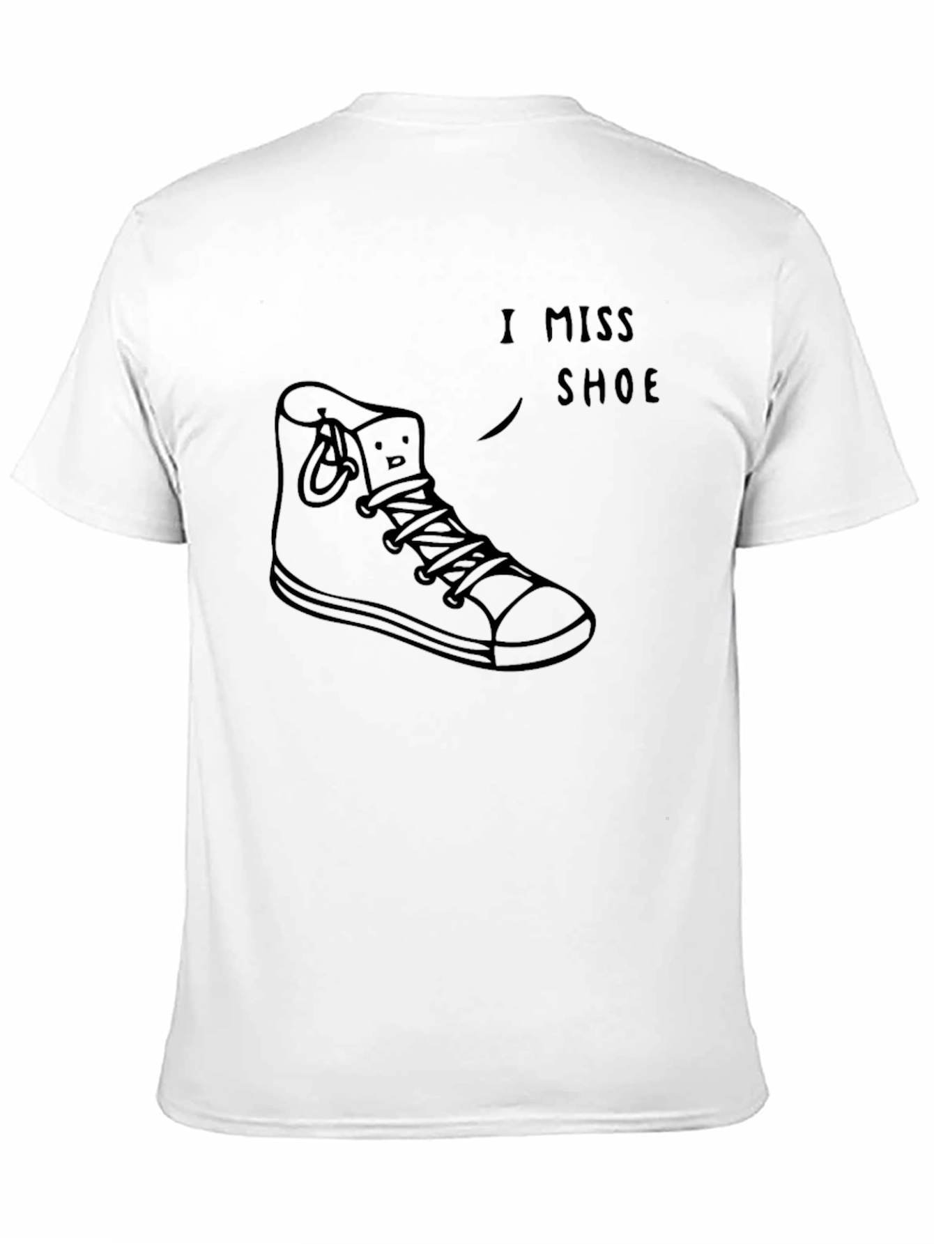 I Miss Shoe T-Shirt: Funny Cartoon Sneaker Tee