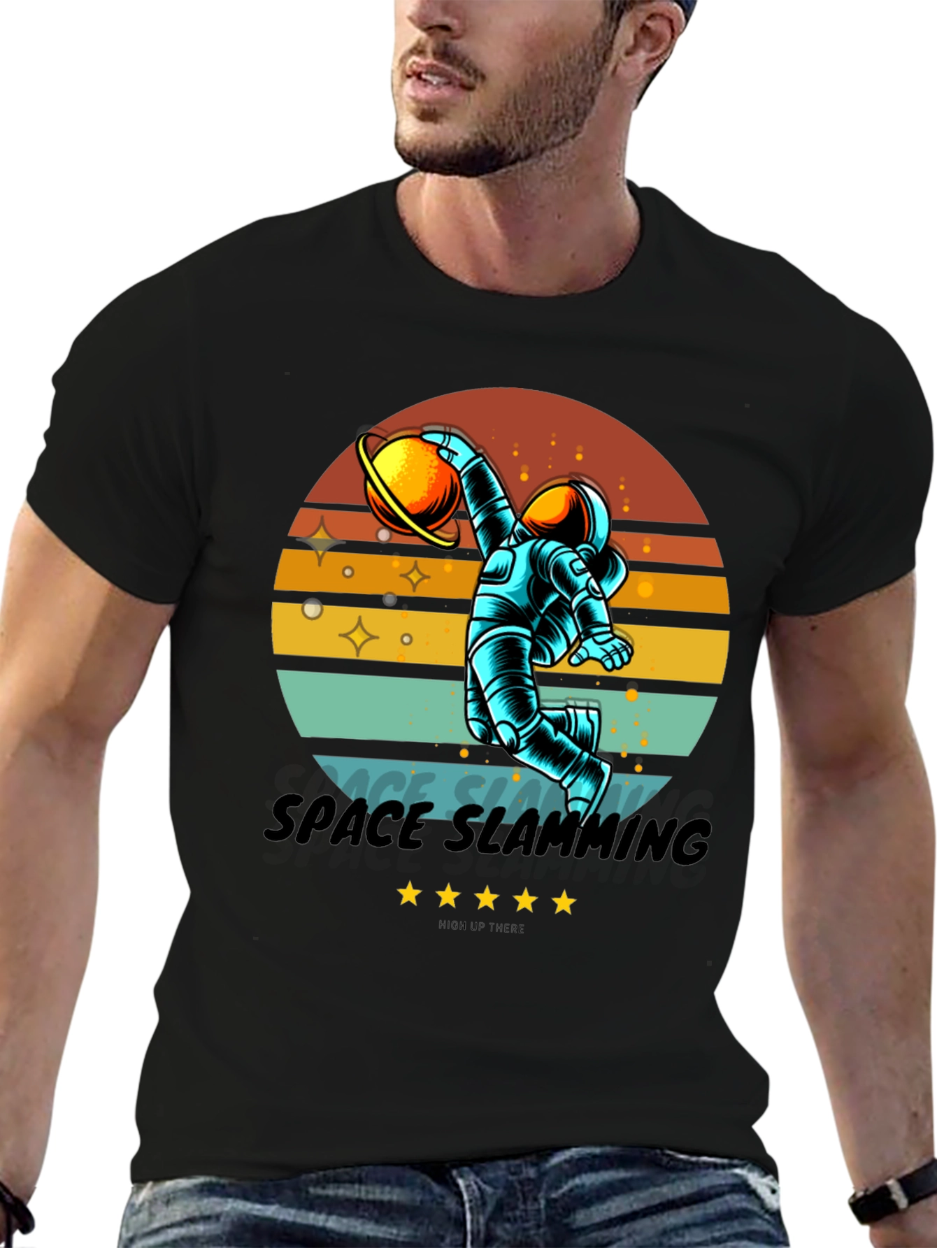 Space Slamming Retro T-Shirt