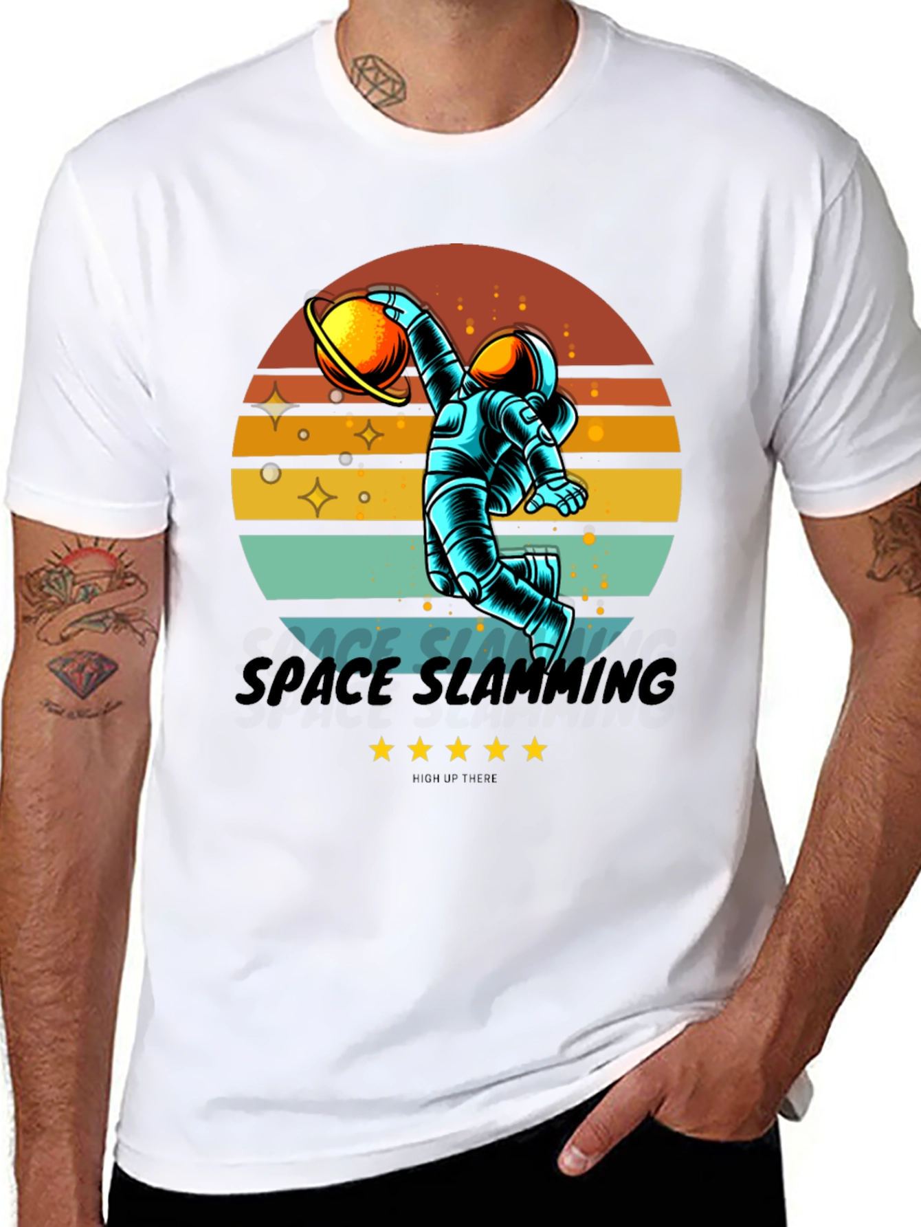 Space Slamming Retro T-Shirt