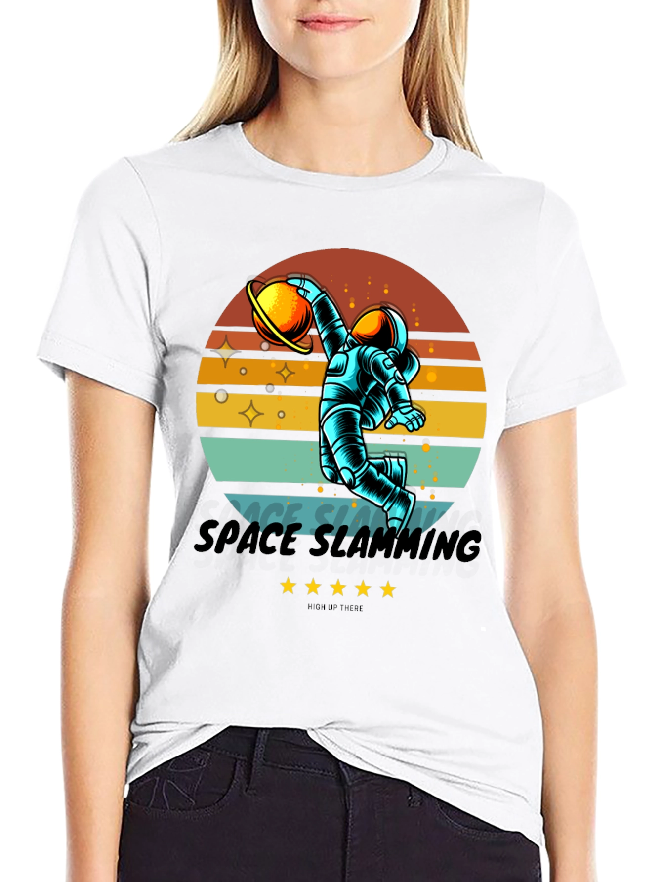 Space Slamming Retro T-Shirt