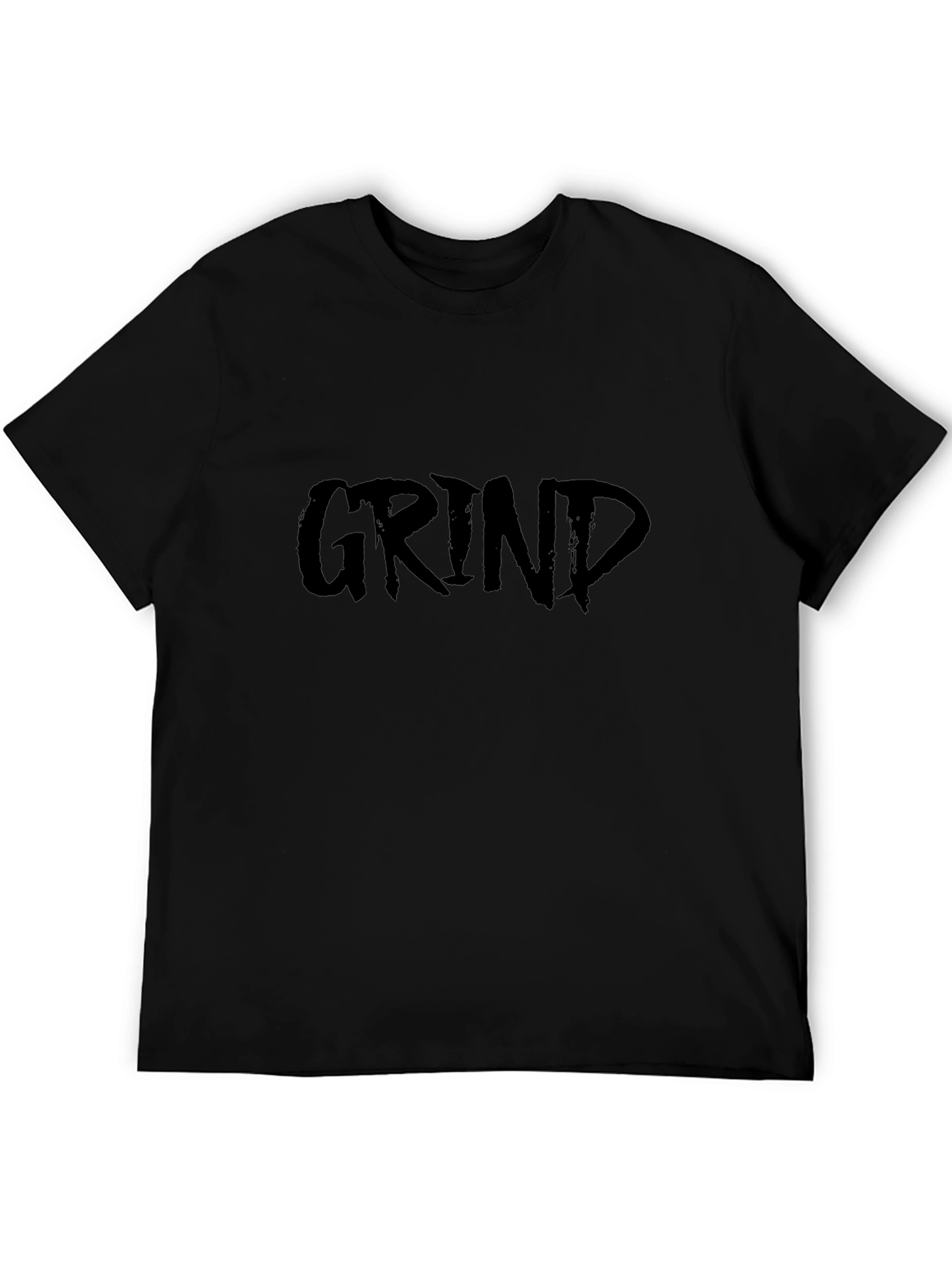 Mens Black Grind Graphic T-Shirt