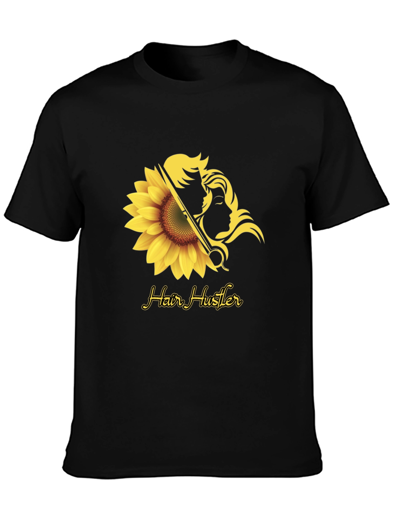 Hair Hustler T-Shirt - Sunflower Design