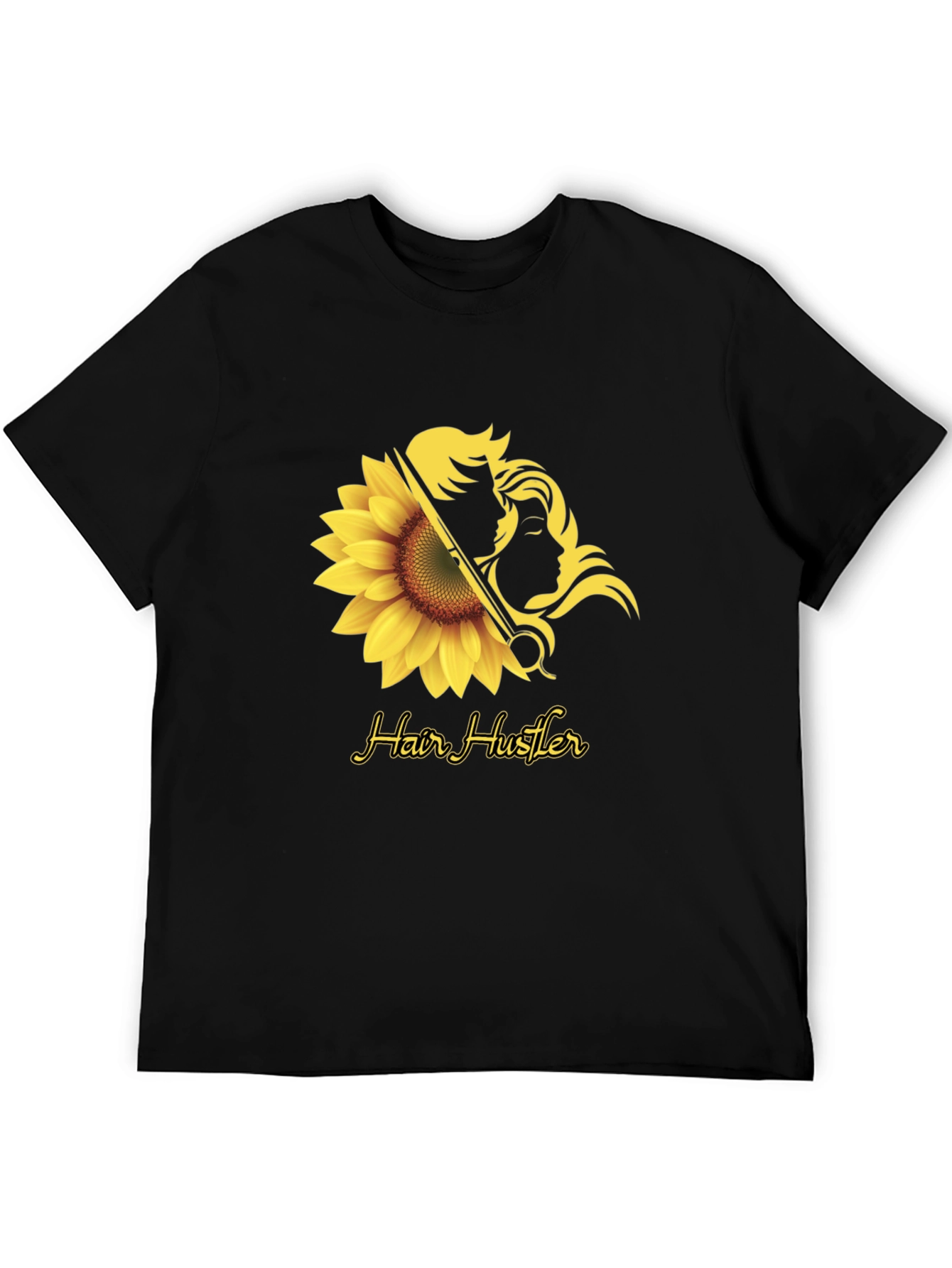 Hair Hustler T-Shirt - Sunflower Design
