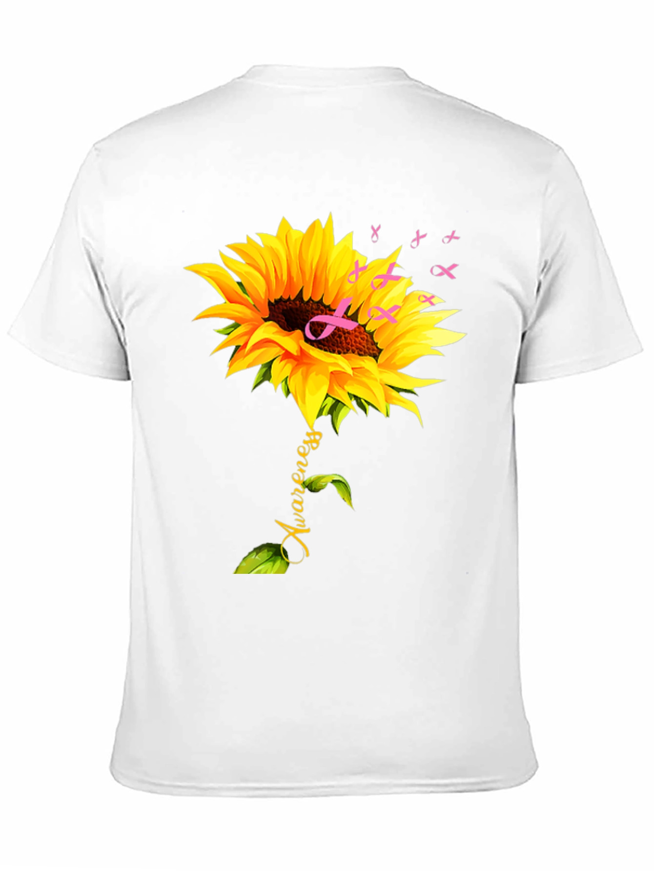 Sunflower Breast Cancer Awareness T-Shirt