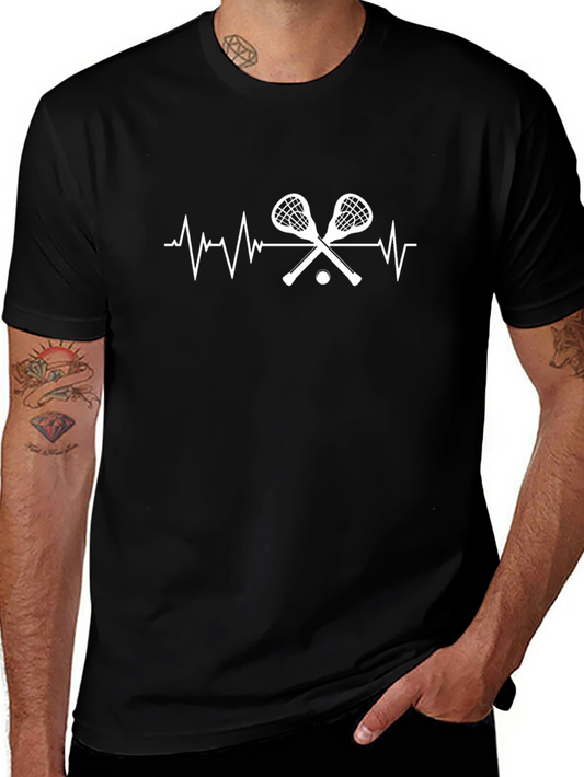 Lacrosse Heartbeat Graphic T-Shirt
