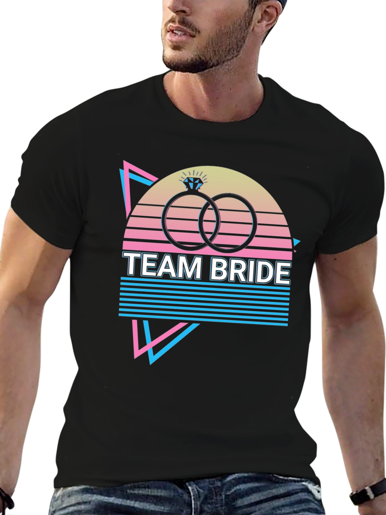 Team Bride Retro Rings Graphic Tee