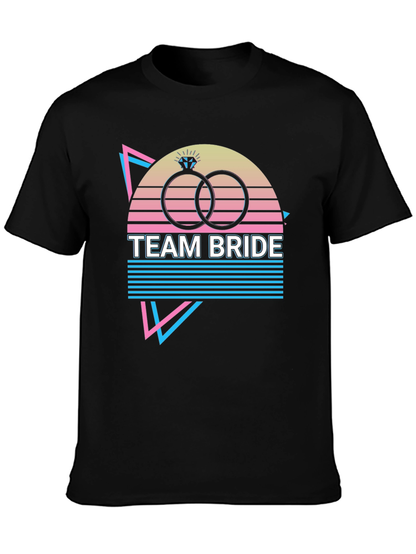 Team Bride Retro Rings Graphic Tee