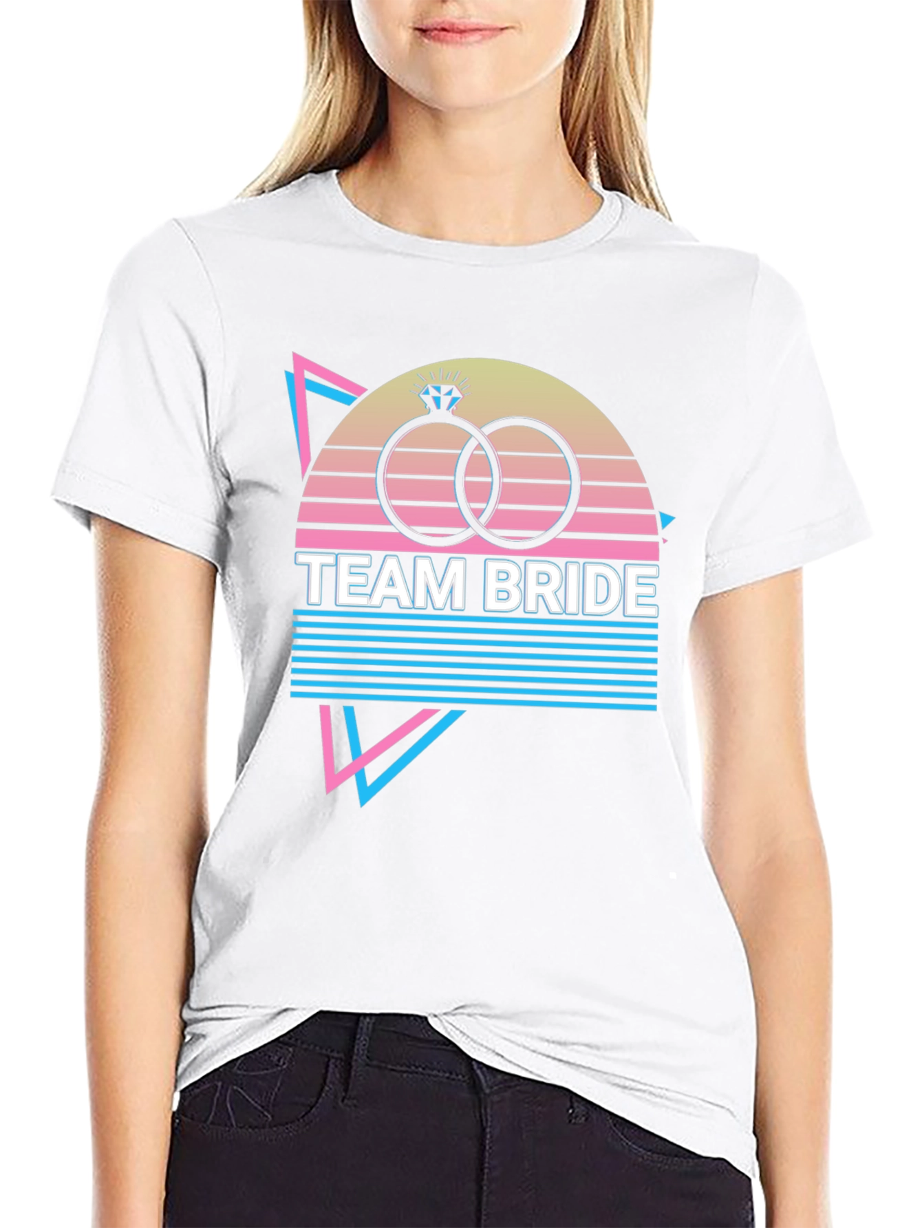 Team Bride Retro Rings Graphic Tee