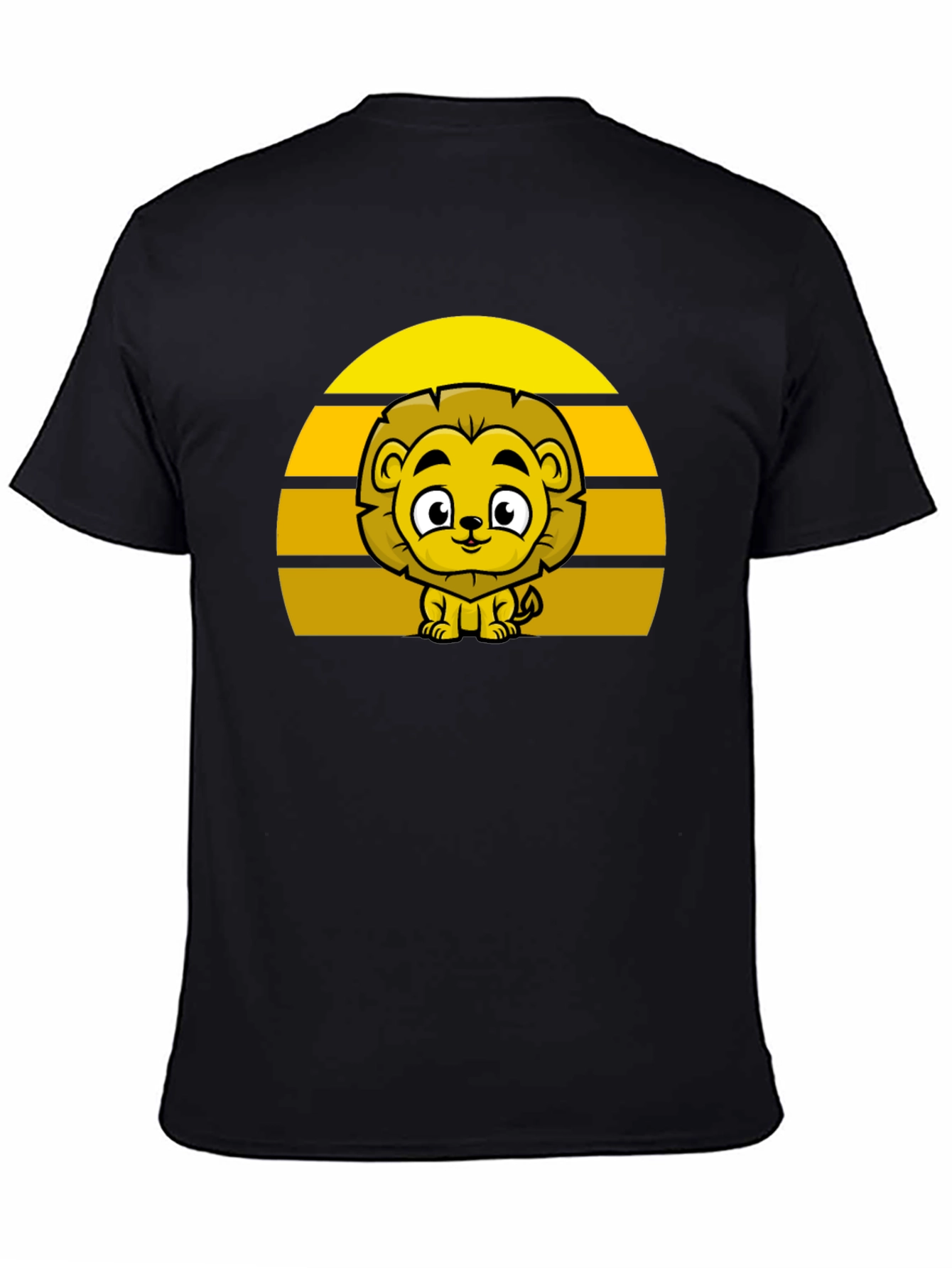 Lion Sunset Graphic Tee - Cute Cartoon Lion Shirt