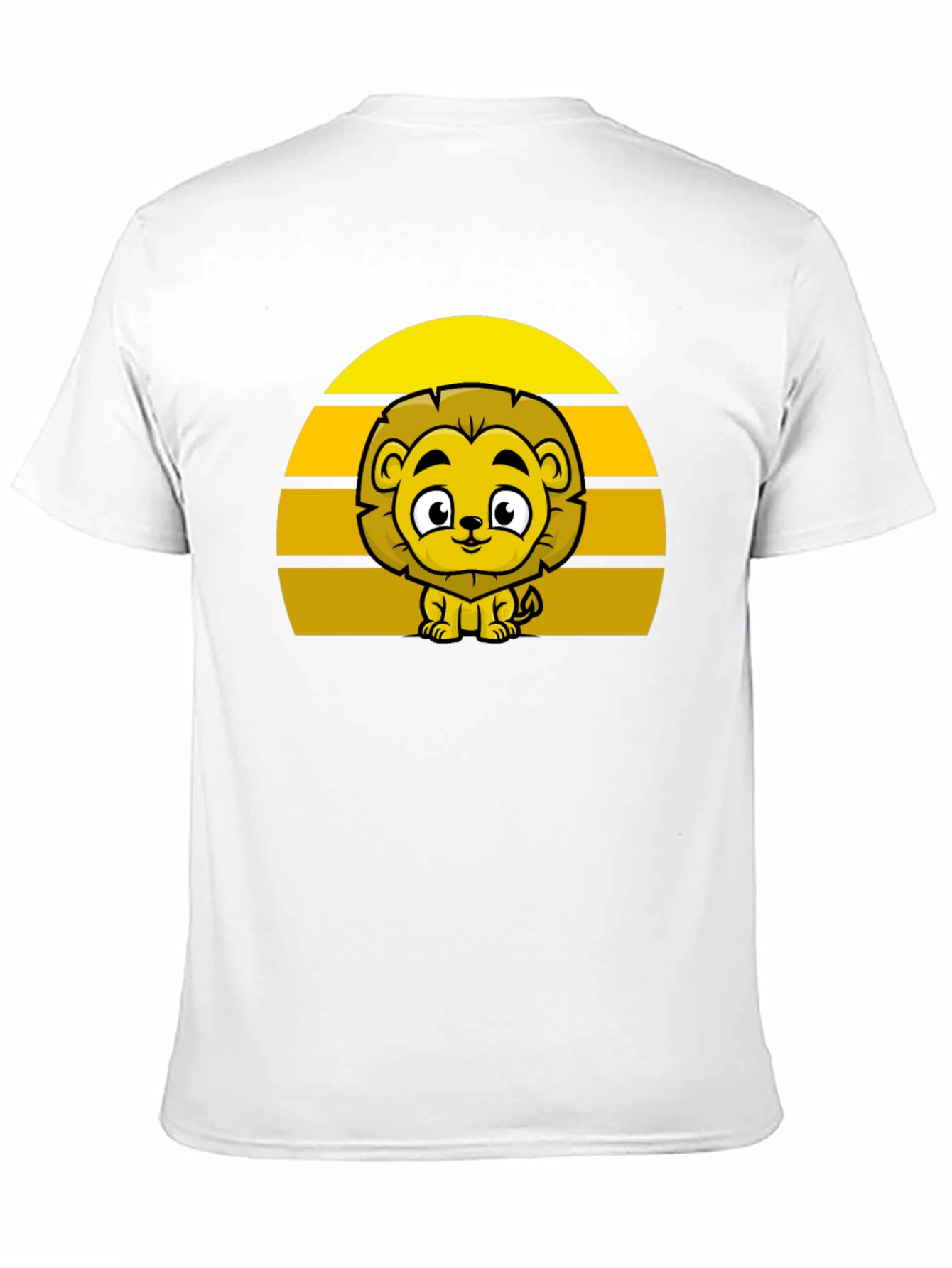 Lion Sunset Graphic Tee - Cute Cartoon Lion Shirt
