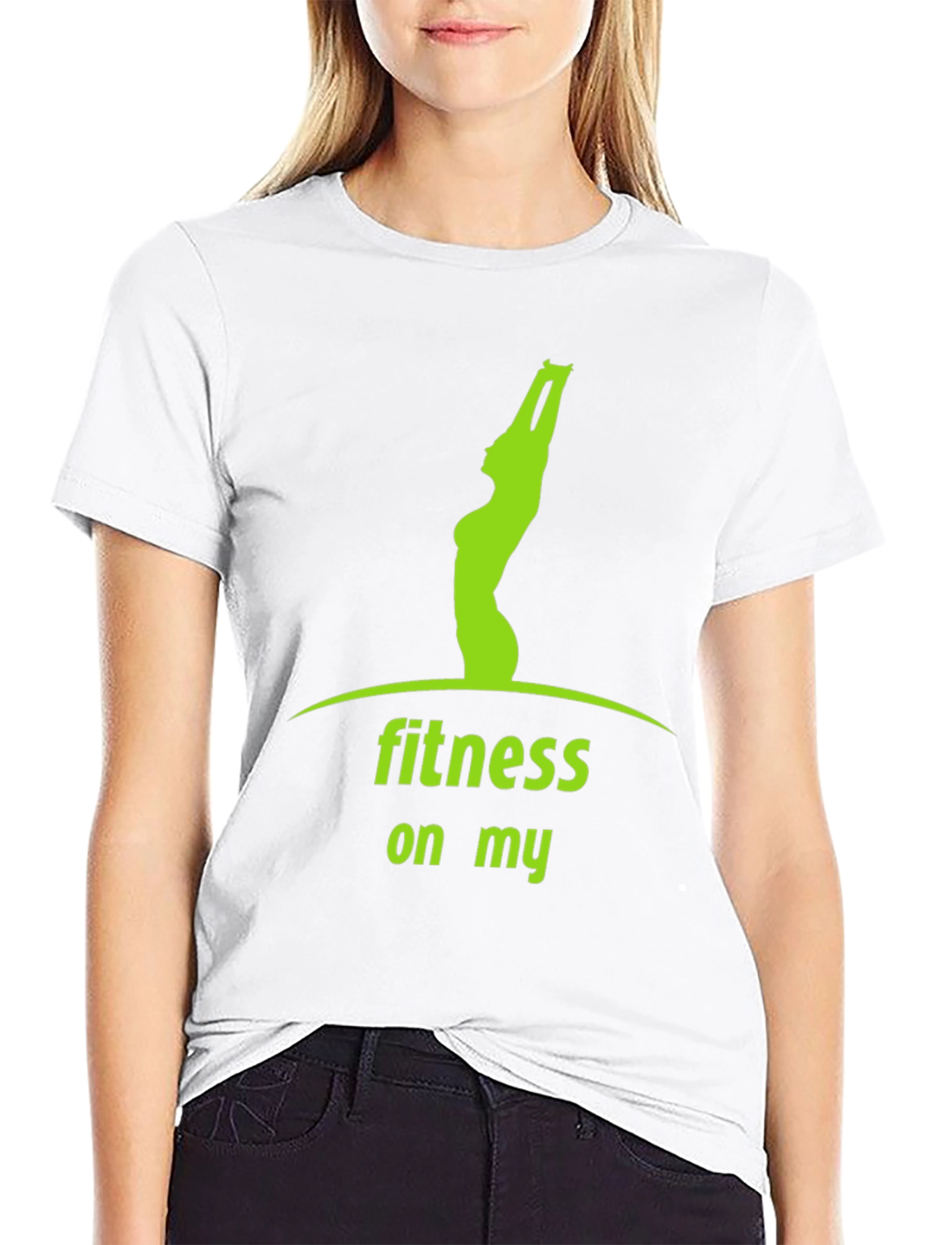 Fitness On My T-Shirt - Yoga Design