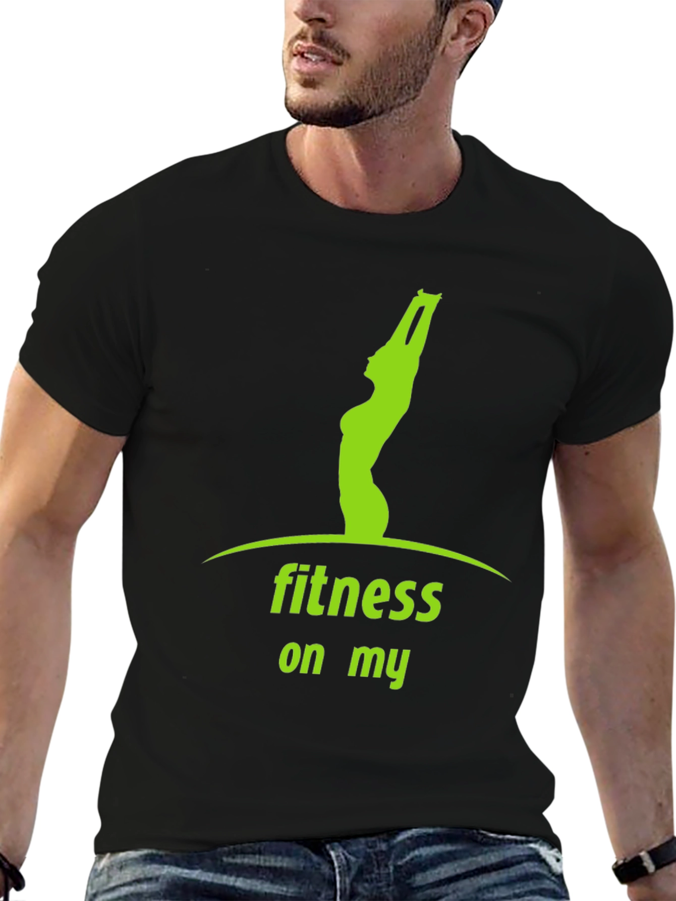 Fitness On My T-Shirt - Yoga Design