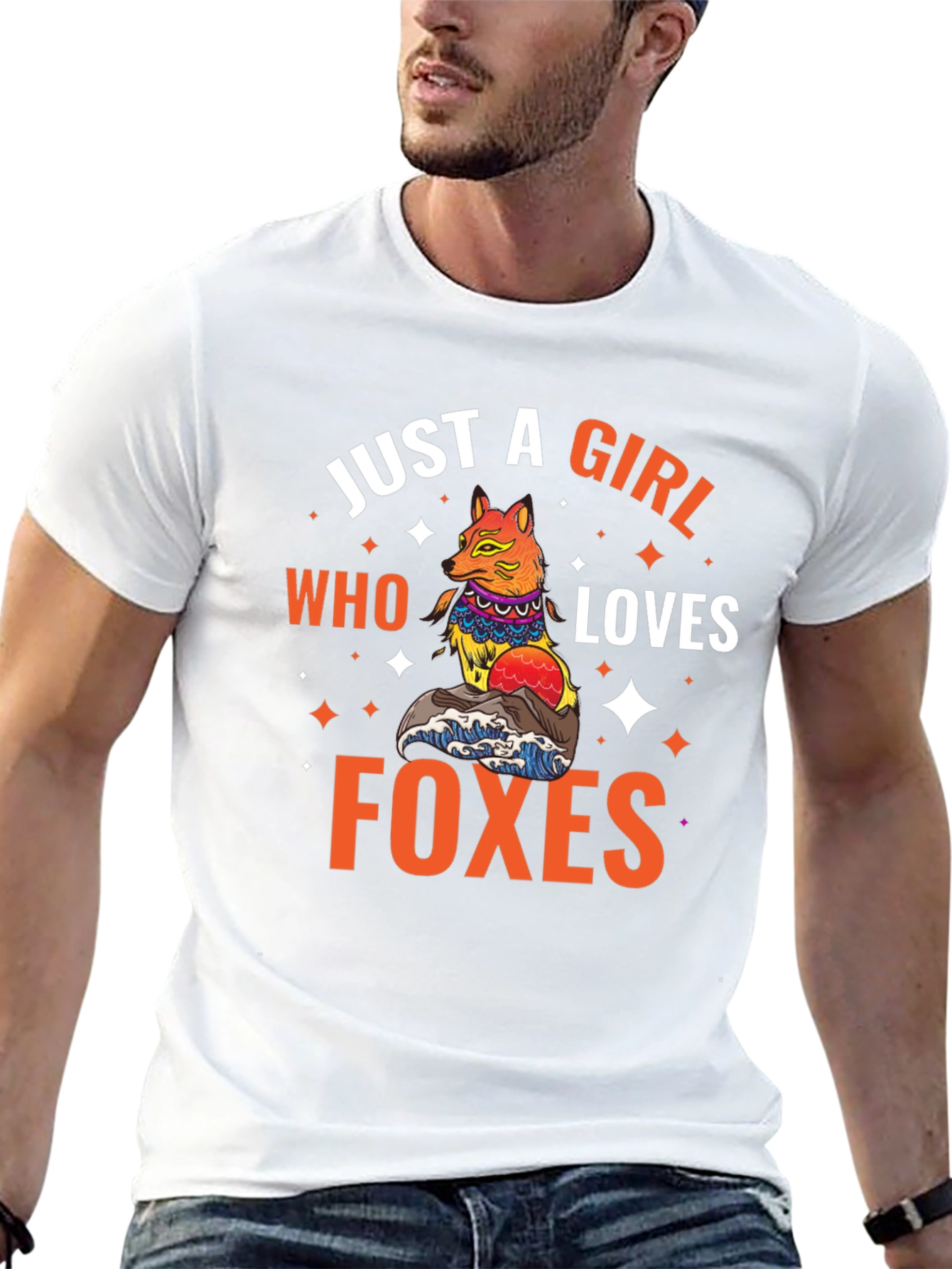 Just A Girl Who Loves Foxes Graphic T-Shirt