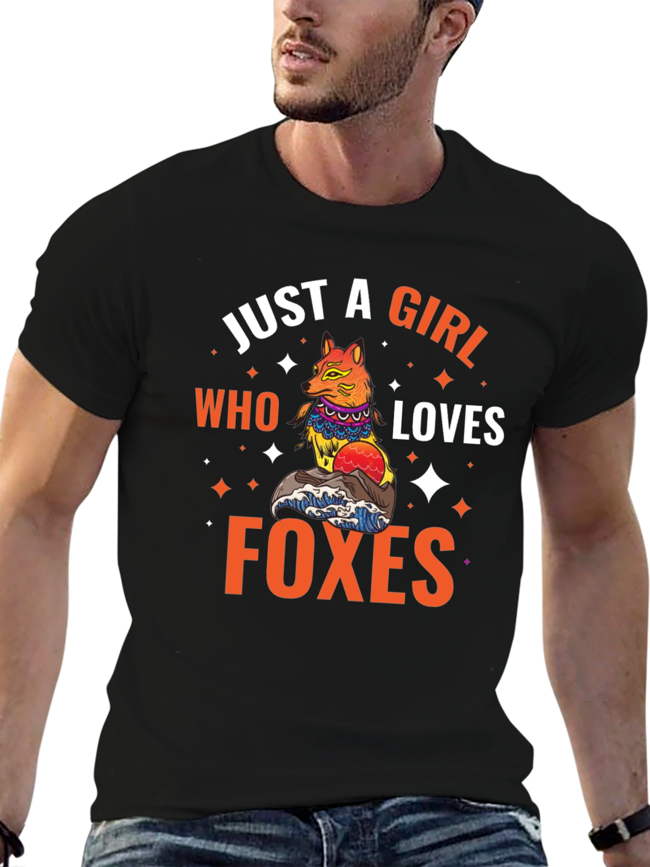 Just A Girl Who Loves Foxes Graphic T-Shirt