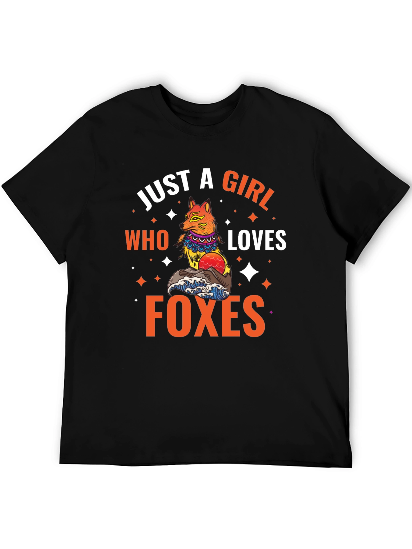 Just A Girl Who Loves Foxes Graphic T-Shirt