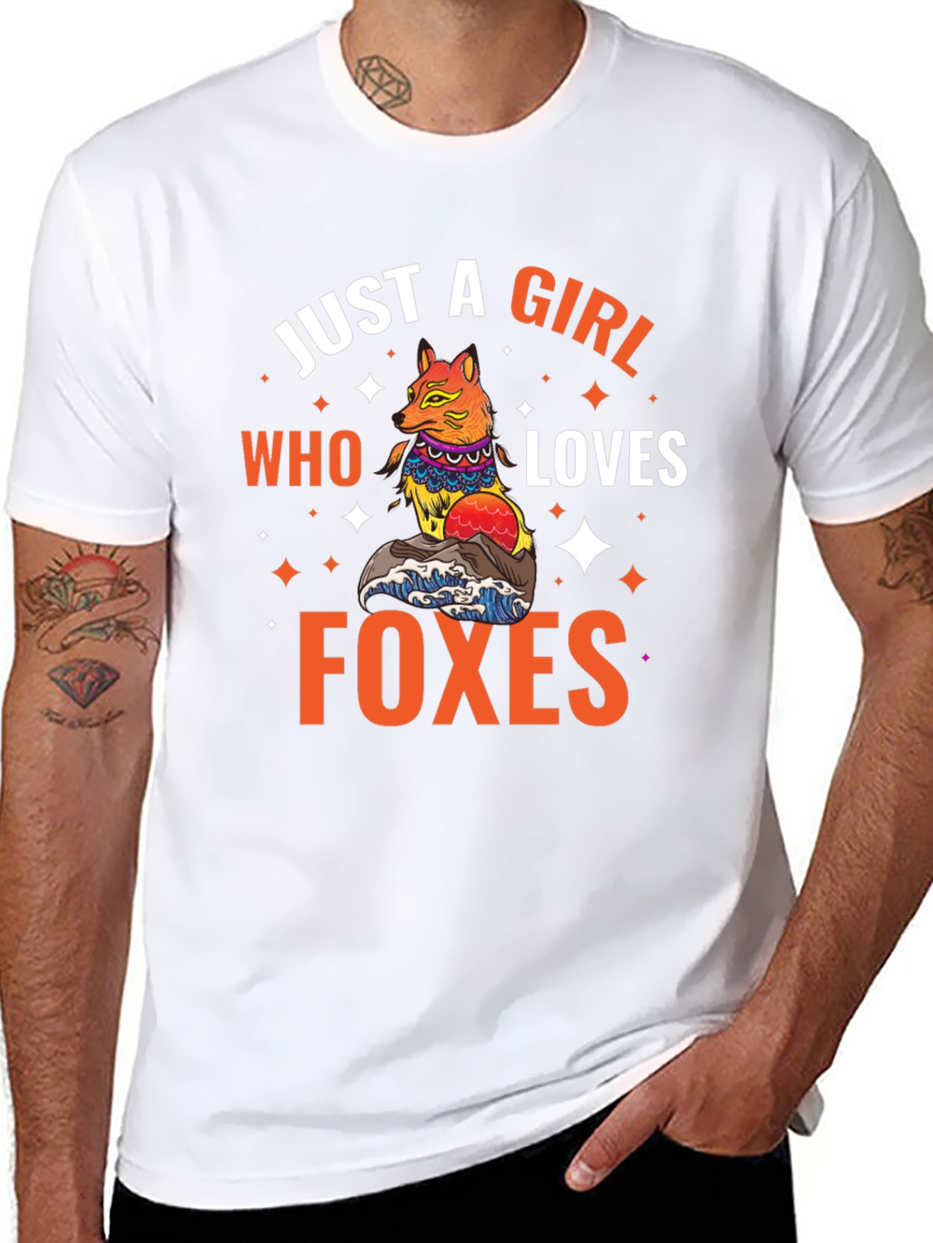 Just A Girl Who Loves Foxes Graphic T-Shirt