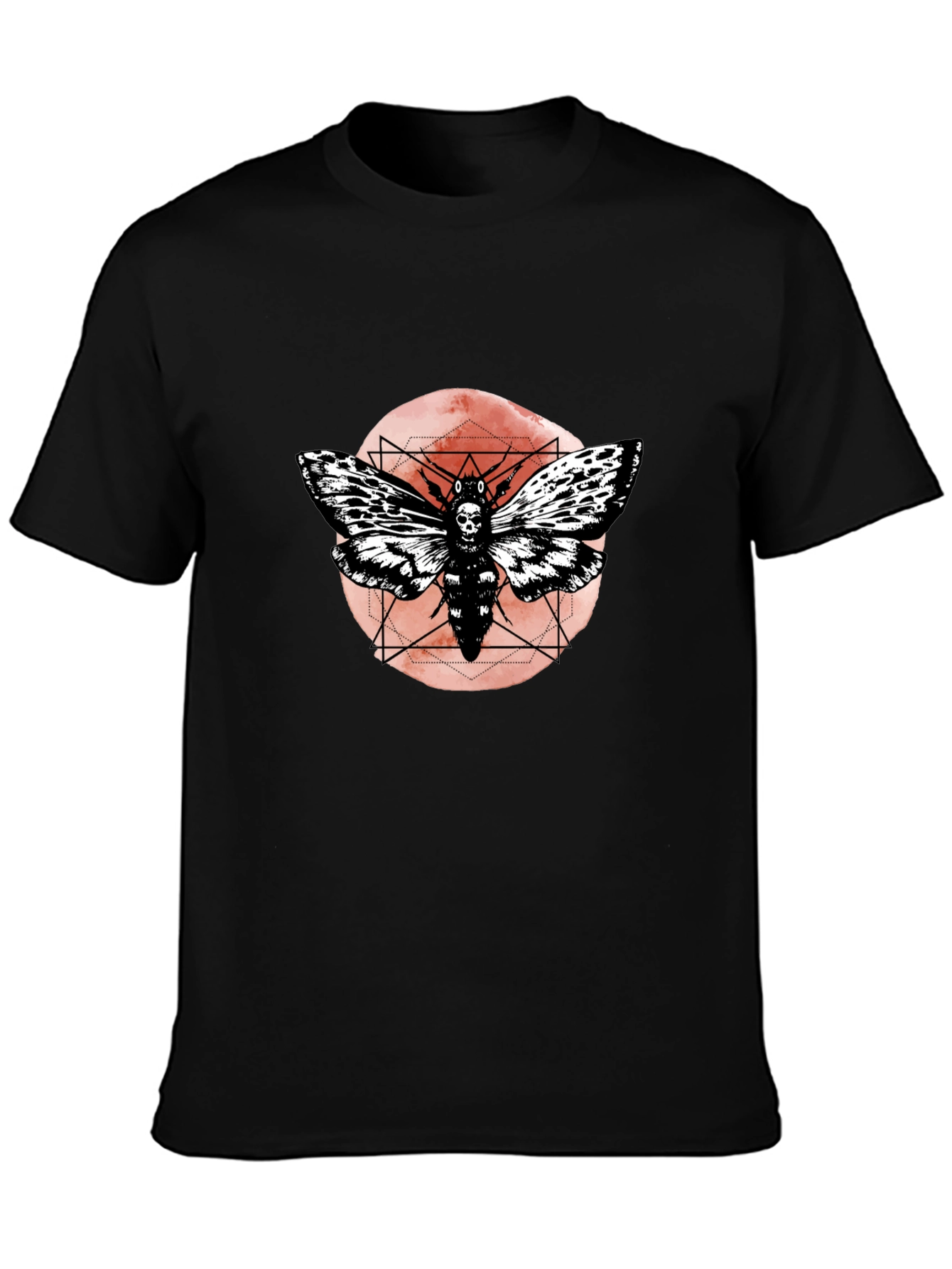 Skull Moth Graphic Tee - Dark Aesthetic T-Shirt