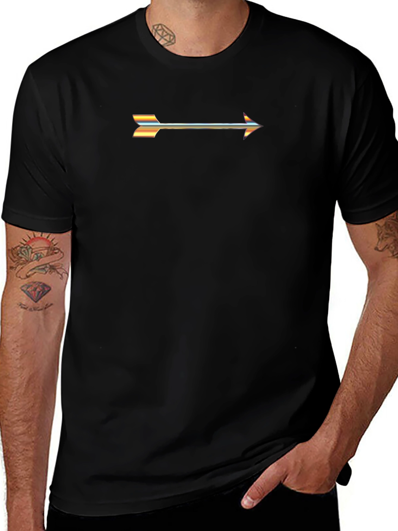 Arrow Graphic Black T-Shirt