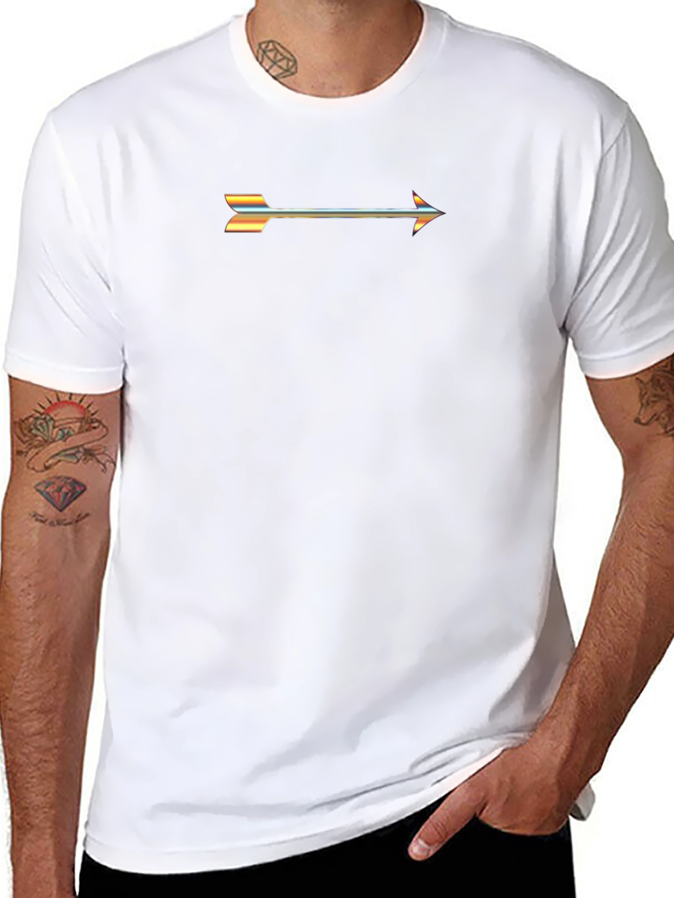 Arrow Graphic Black T-Shirt
