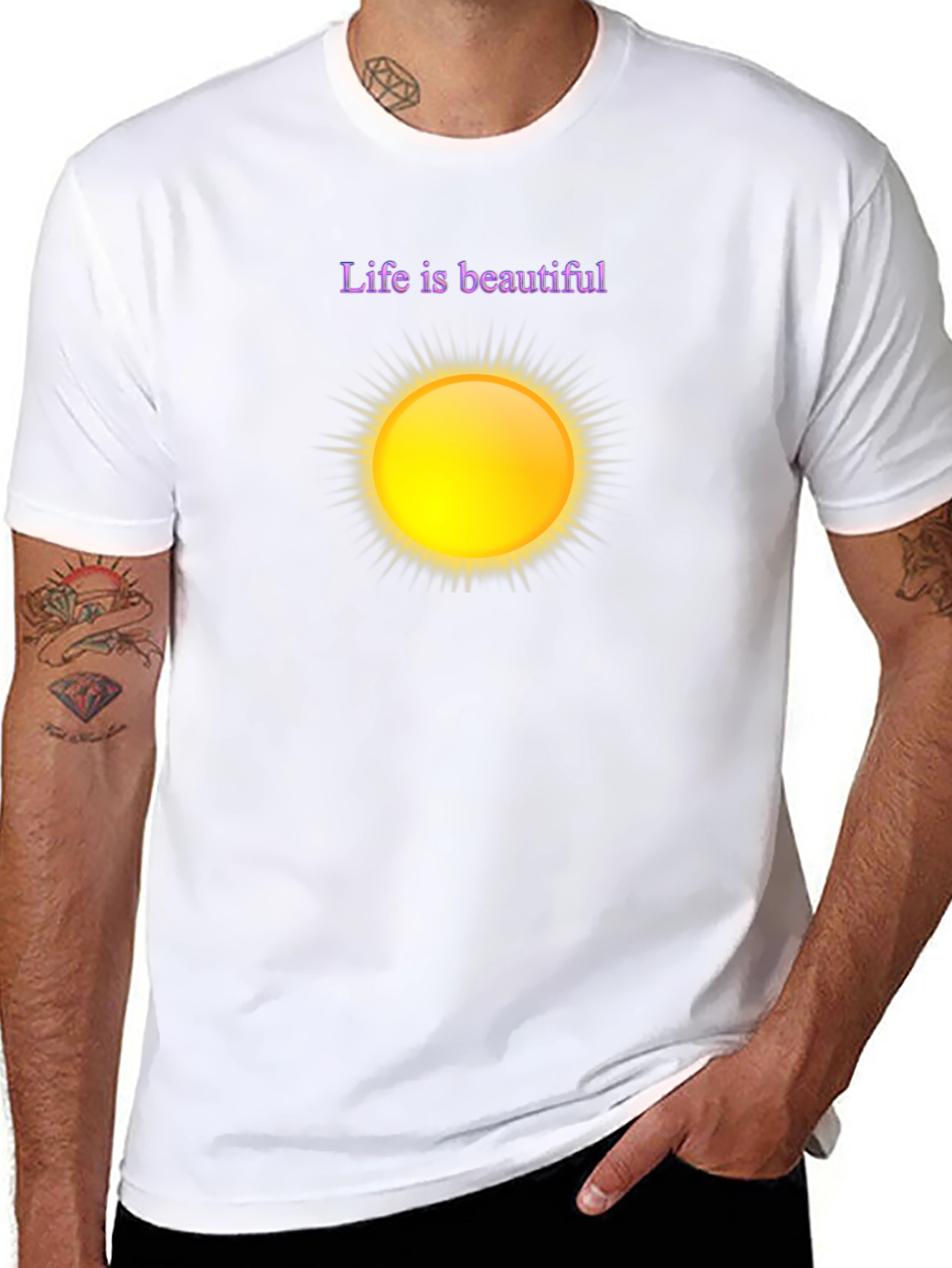 Life is Beautiful Graphic Tee - Black