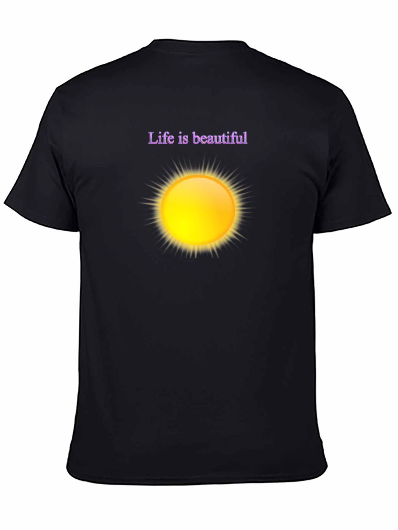 Life is Beautiful Graphic Tee - Black