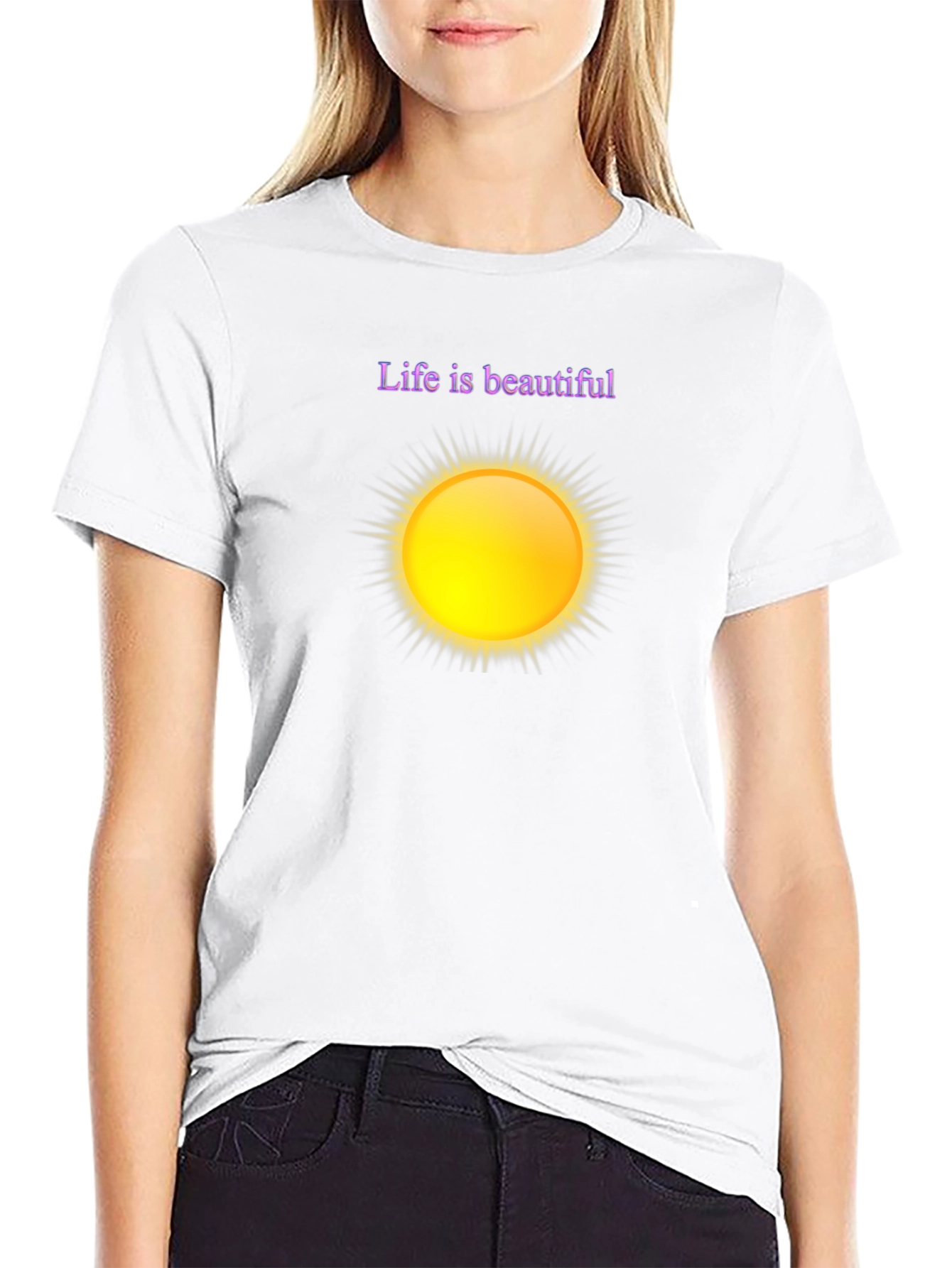 Life is Beautiful Graphic Tee - Black