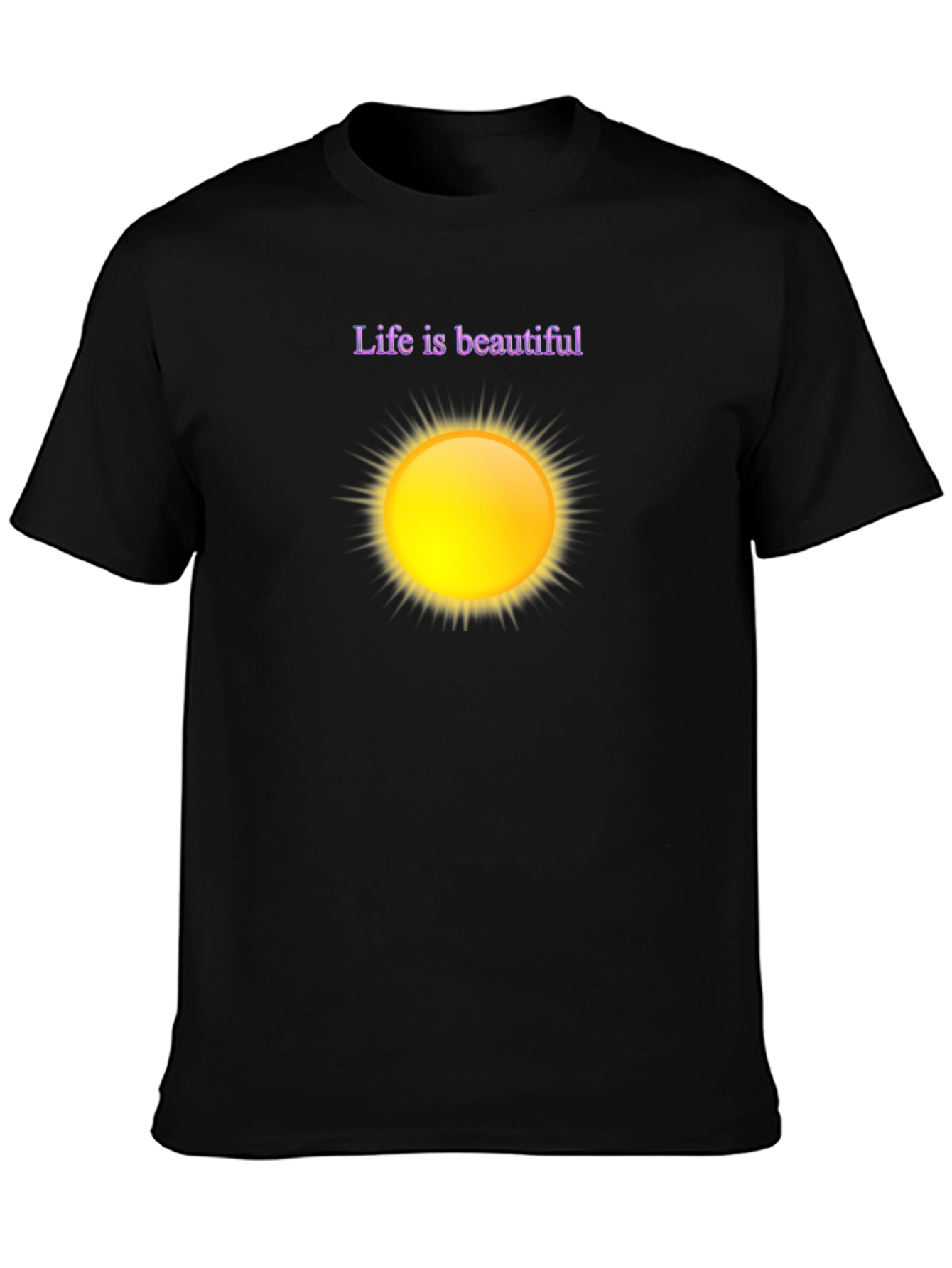 Life is Beautiful Graphic Tee - Black
