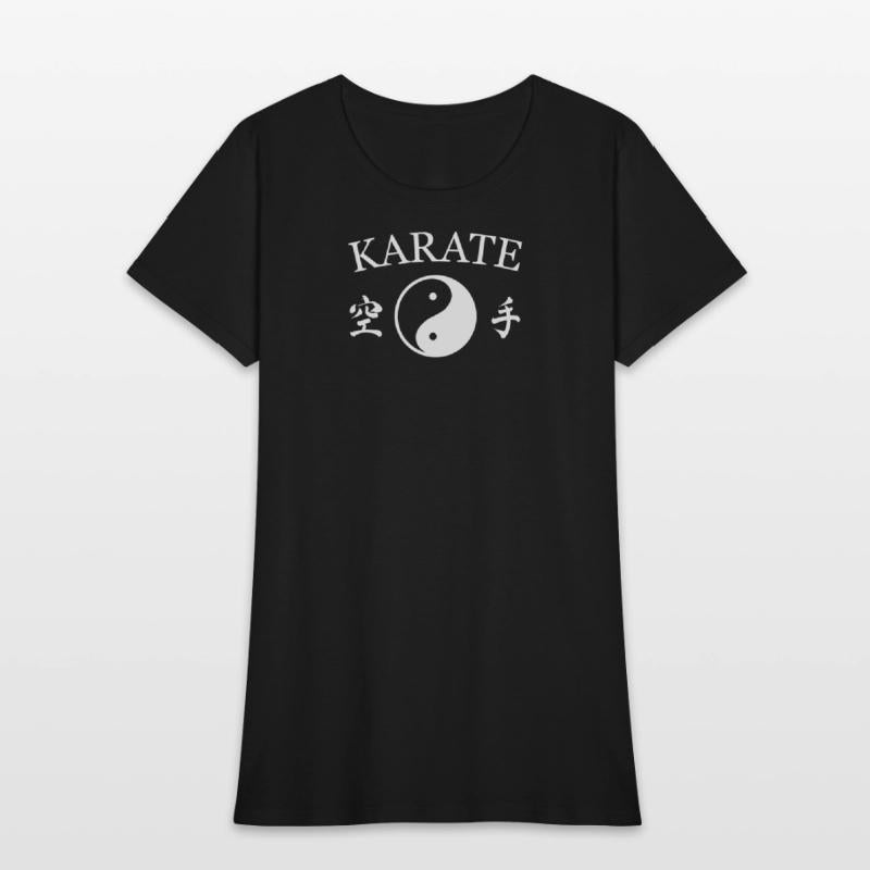Karate Yin Yang with Kanji