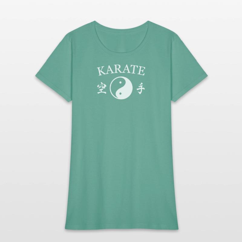Karate Yin Yang with Kanji