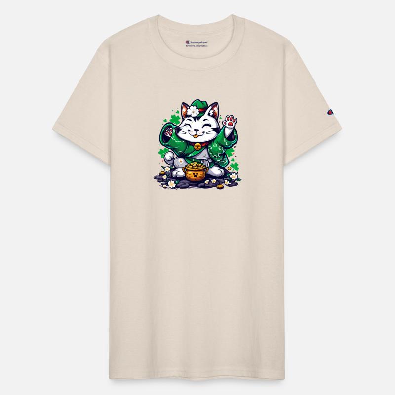 Kawaii St Patricks Day Cat With a Pot Of Gold