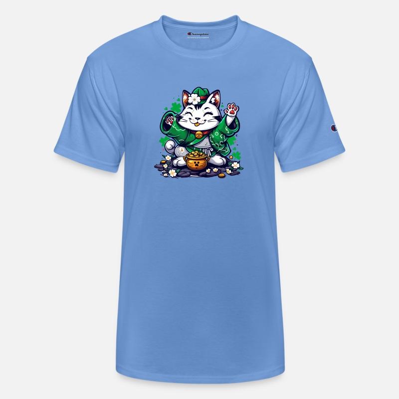 Kawaii St Patricks Day Cat With a Pot Of Gold