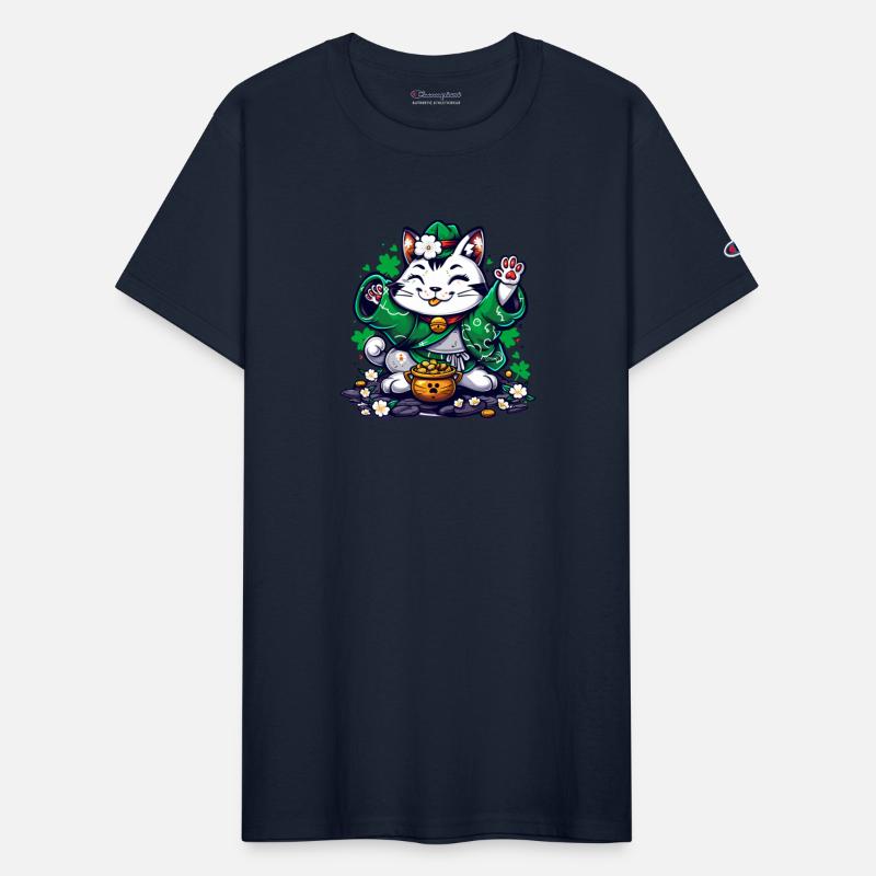 Kawaii St Patricks Day Cat With a Pot Of Gold