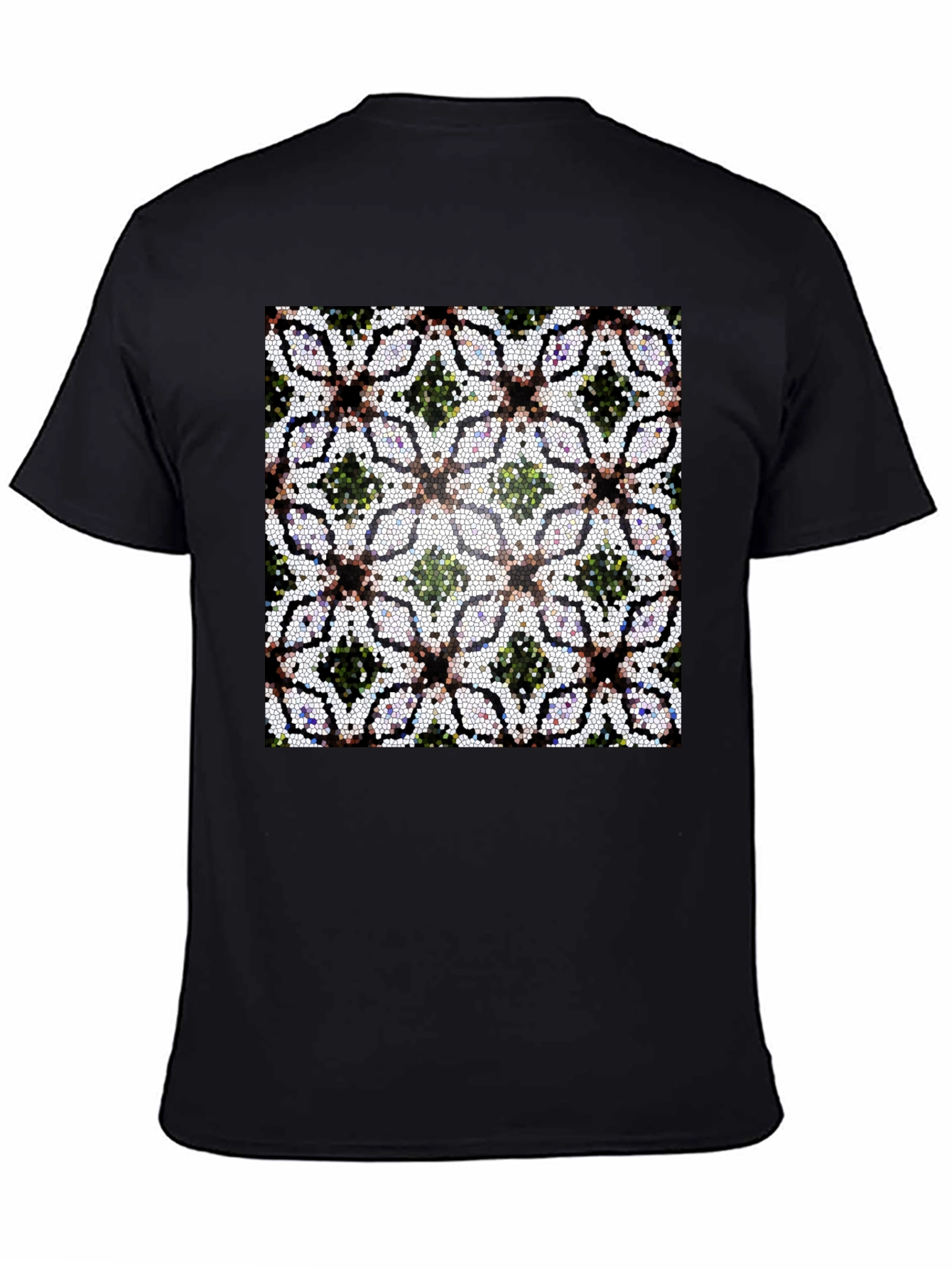 Geometric Mosaic Pattern T-Shirt